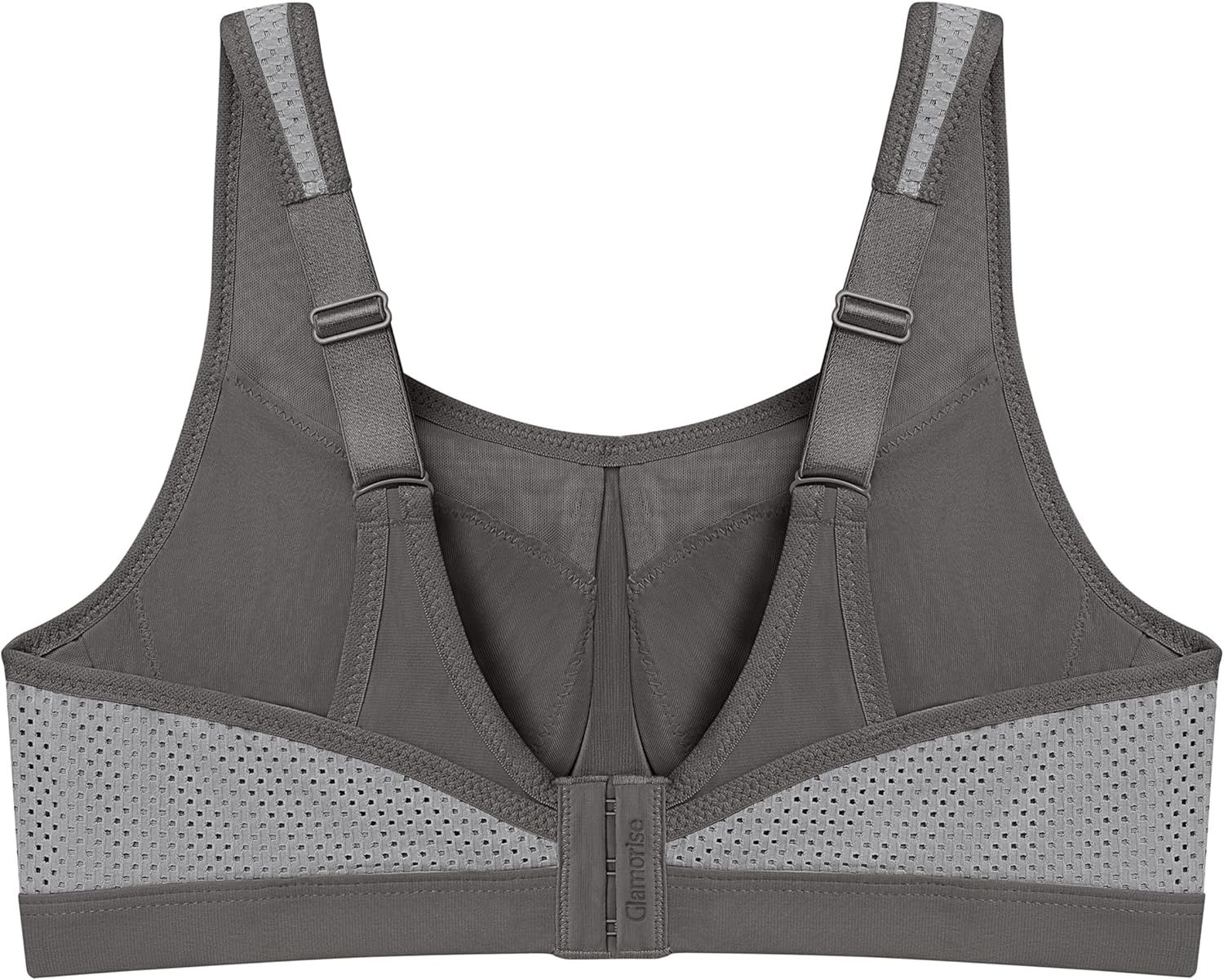 image:imageFull Figure Plus Size High Impact Wonderwire Sports Bra Underwire 9066Gray