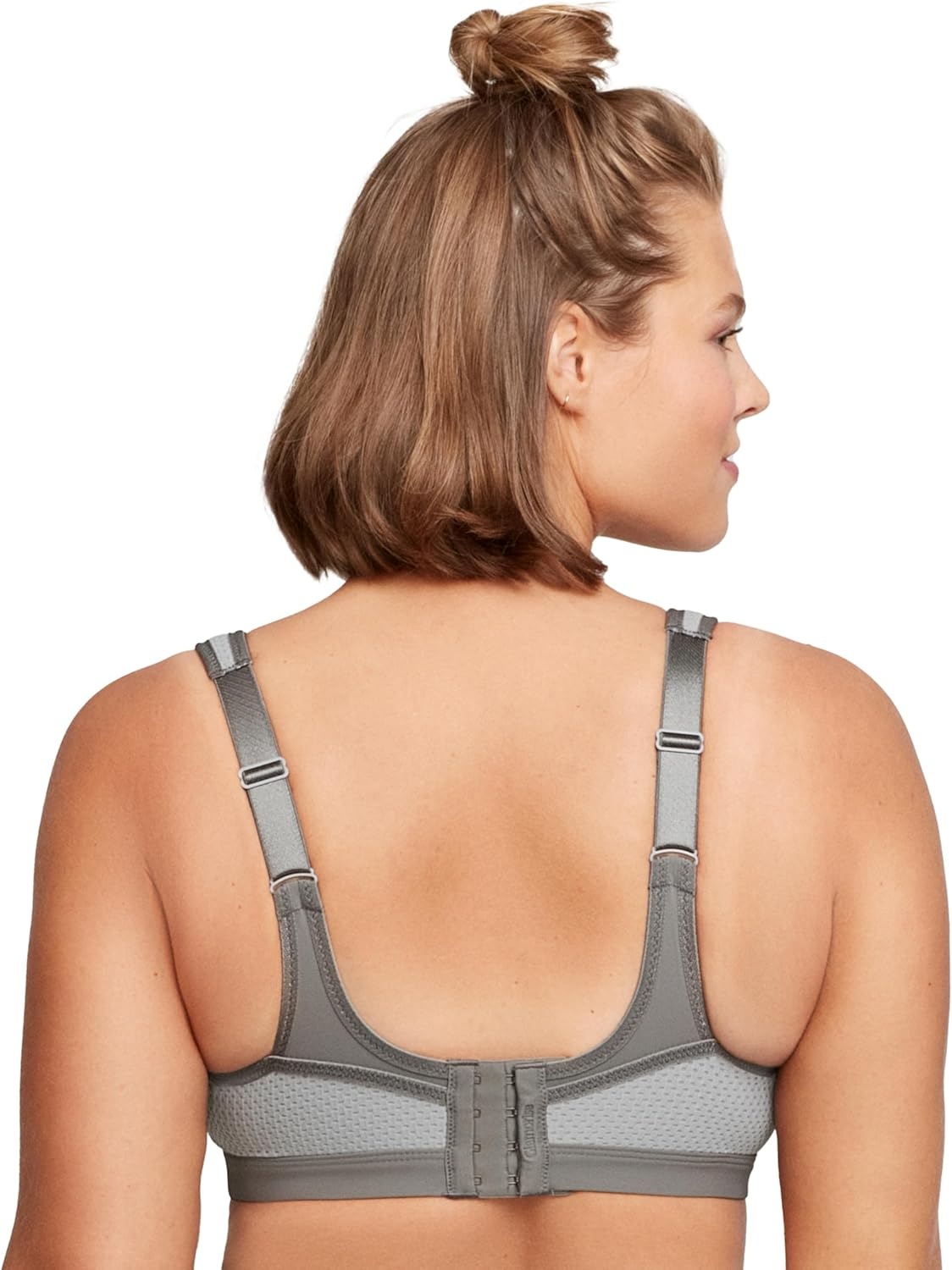 image:imageFull Figure Plus Size High Impact Wonderwire Sports Bra Underwire 9066Gray
