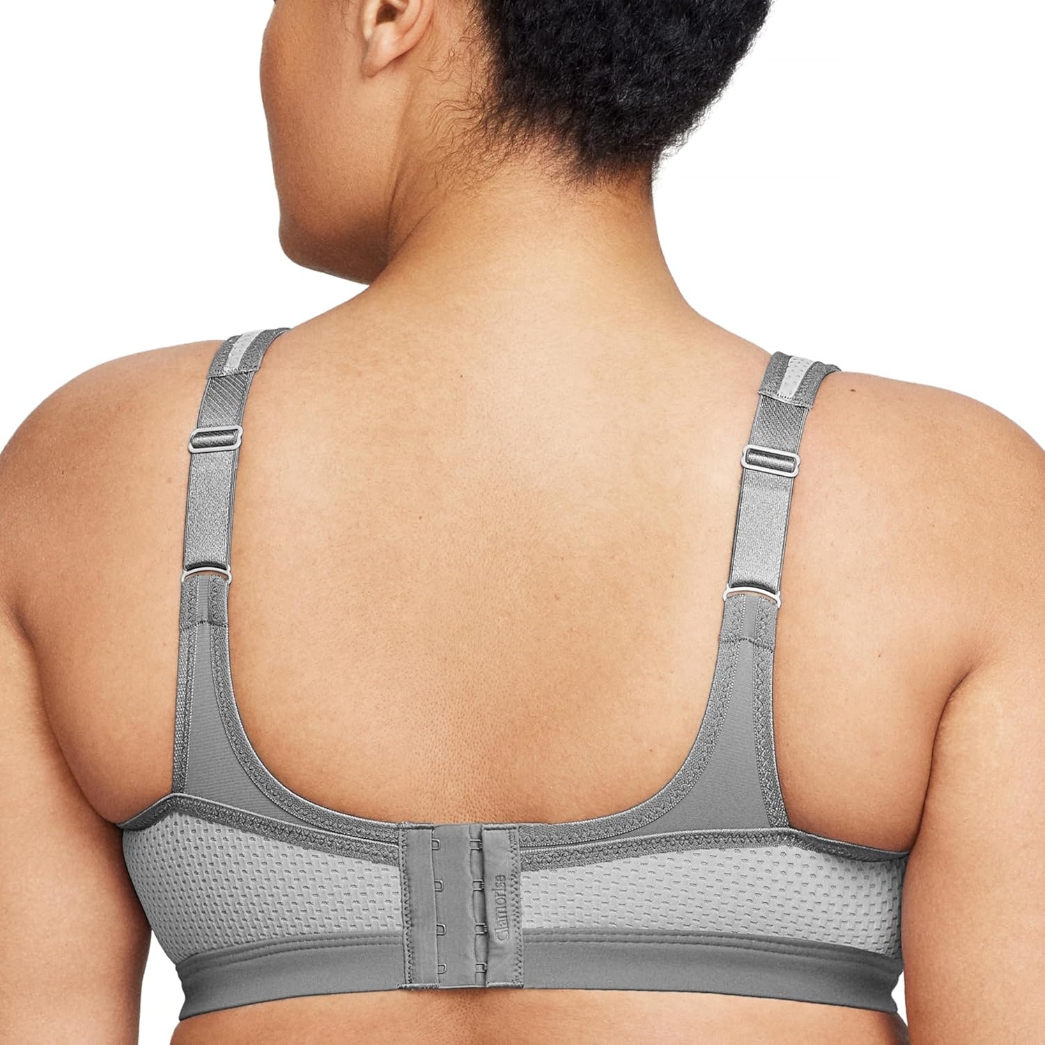 image:imageFull Figure Plus Size High Impact Wonderwire Sports Bra Underwire 9066Gray