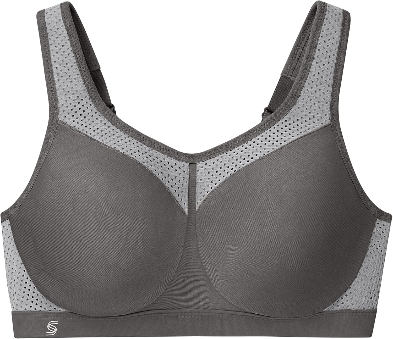 image:imageFull Figure Plus Size High Impact Wonderwire Sports Bra Underwire 9066Gray