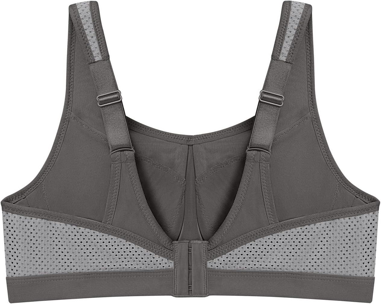 image:imageFull Figure Plus Size High Impact Wonderwire Sports Bra Underwire 9066Gray