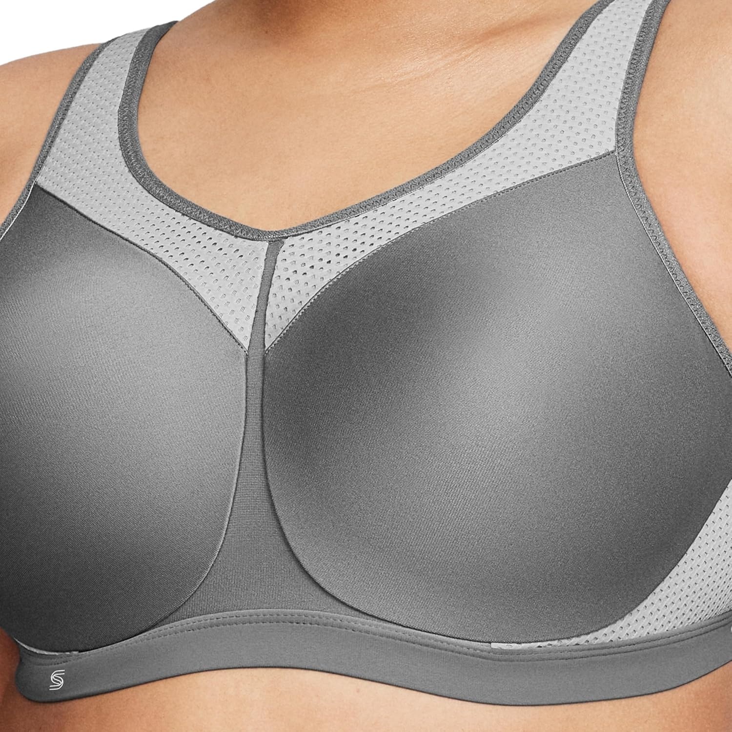 image:imageFull Figure Plus Size High Impact Wonderwire Sports Bra Underwire 9066Gray