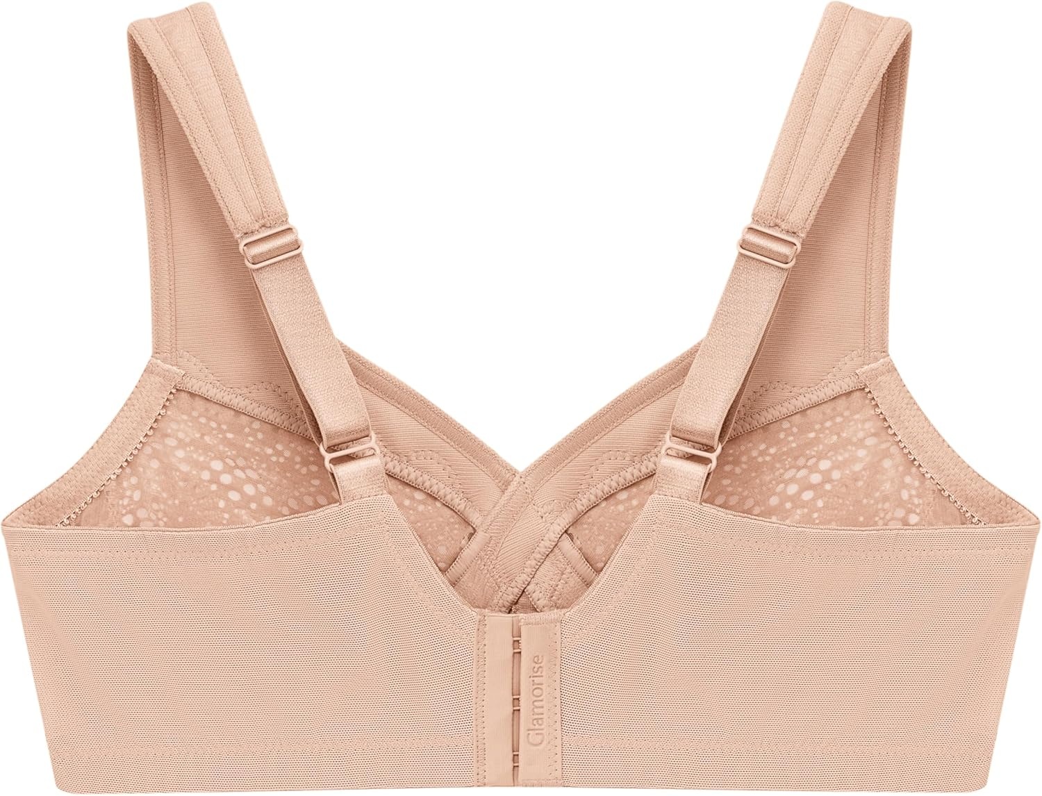 image:imageFull Figure Plus Size MagicLift Moisture Control Bra Wirefree 1064Caf Heather