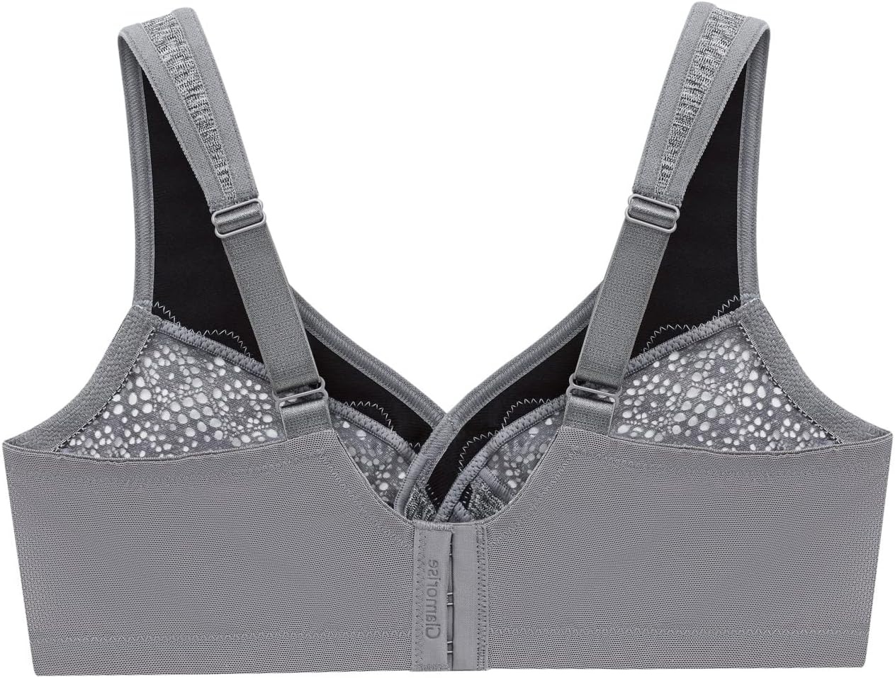 image:imageFull Figure Plus Size MagicLift Moisture Control Bra Wirefree 1064Gray Heather