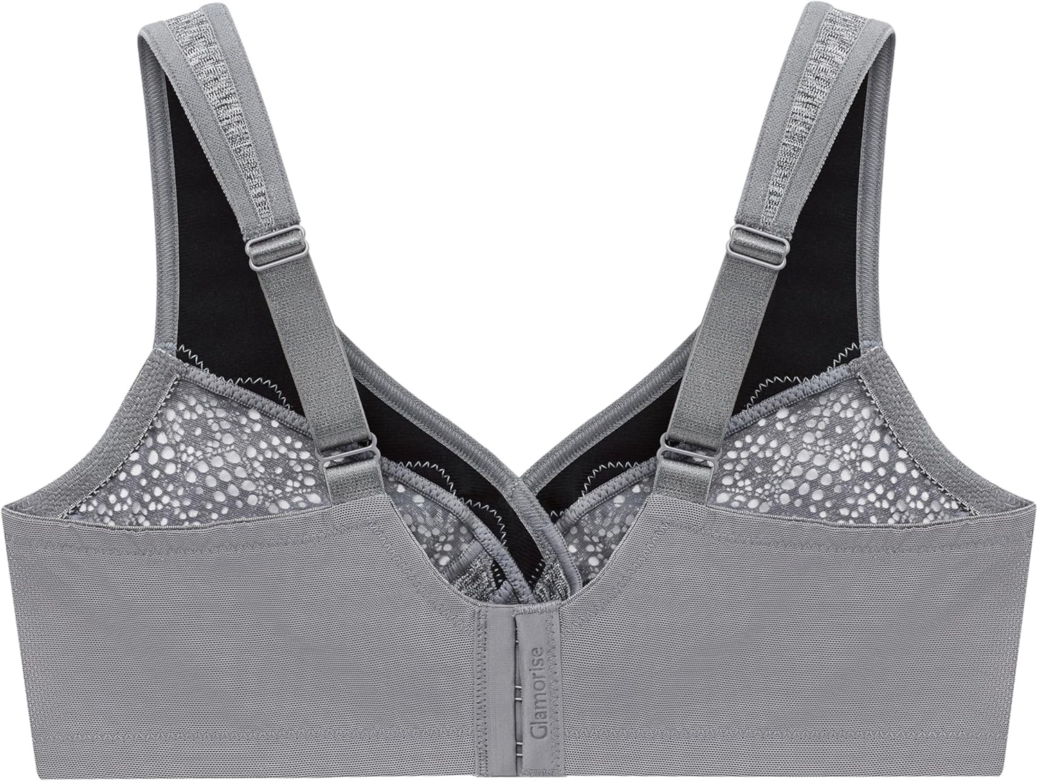 image:imageFull Figure Plus Size MagicLift Moisture Control Bra Wirefree 1064Gray Heather