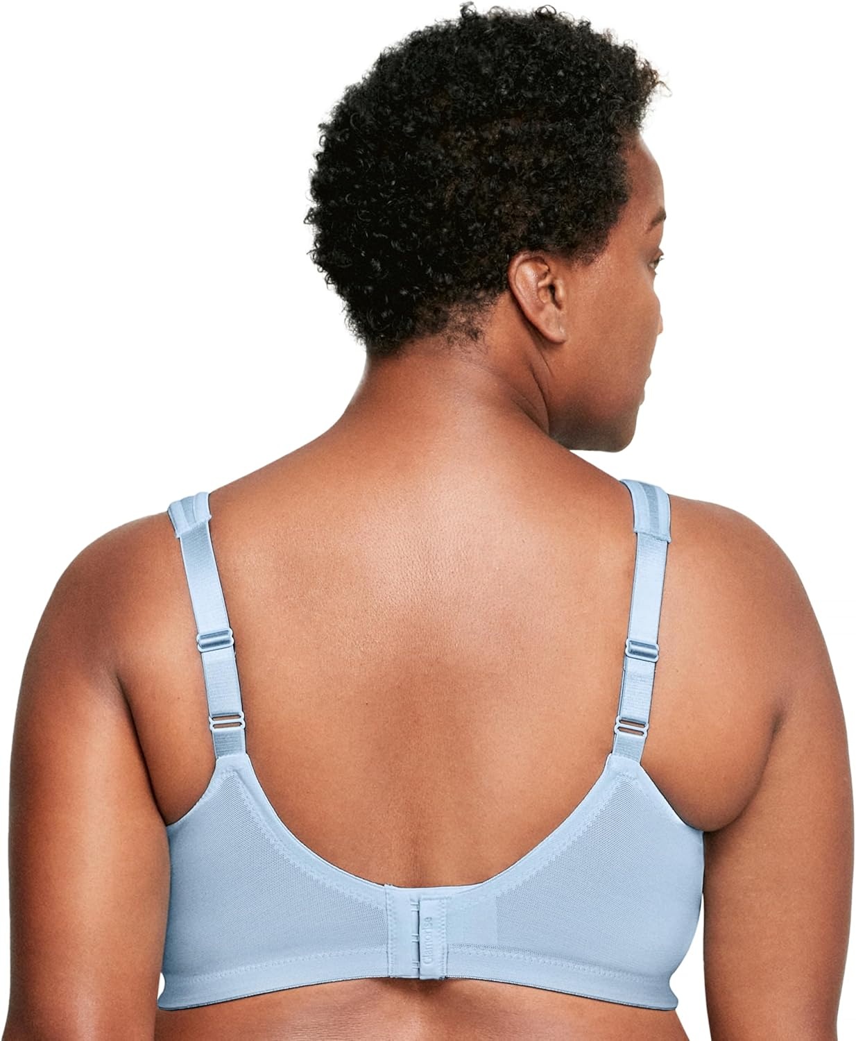 image:imageFull Figure Plus Size MagicLift Moisture Control Bra Wirefree 1064Light Blue Heather
