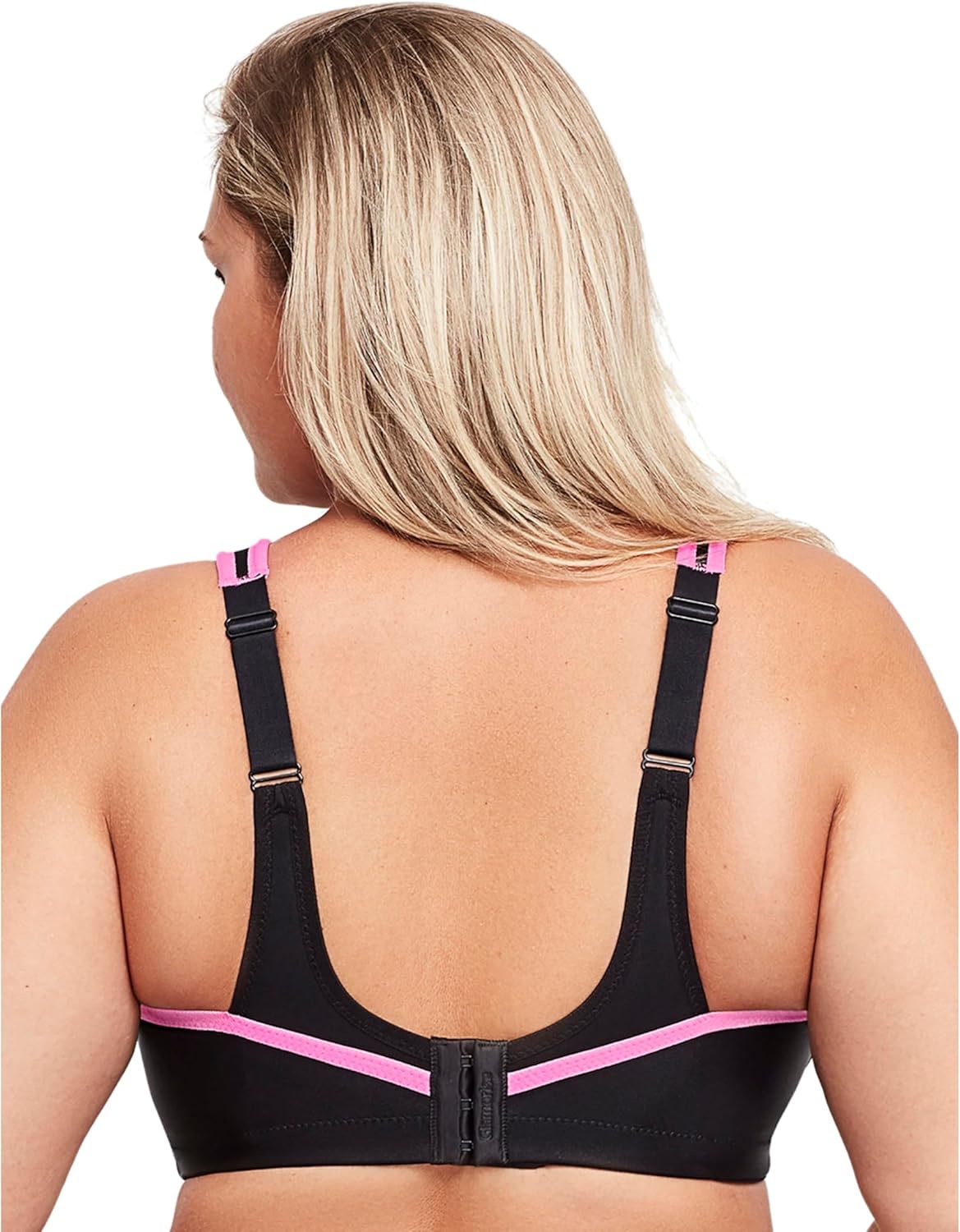 image:imageFull Figure Plus Size NoBounce Camisole Sports Bra Wirefree 1066BlackPink