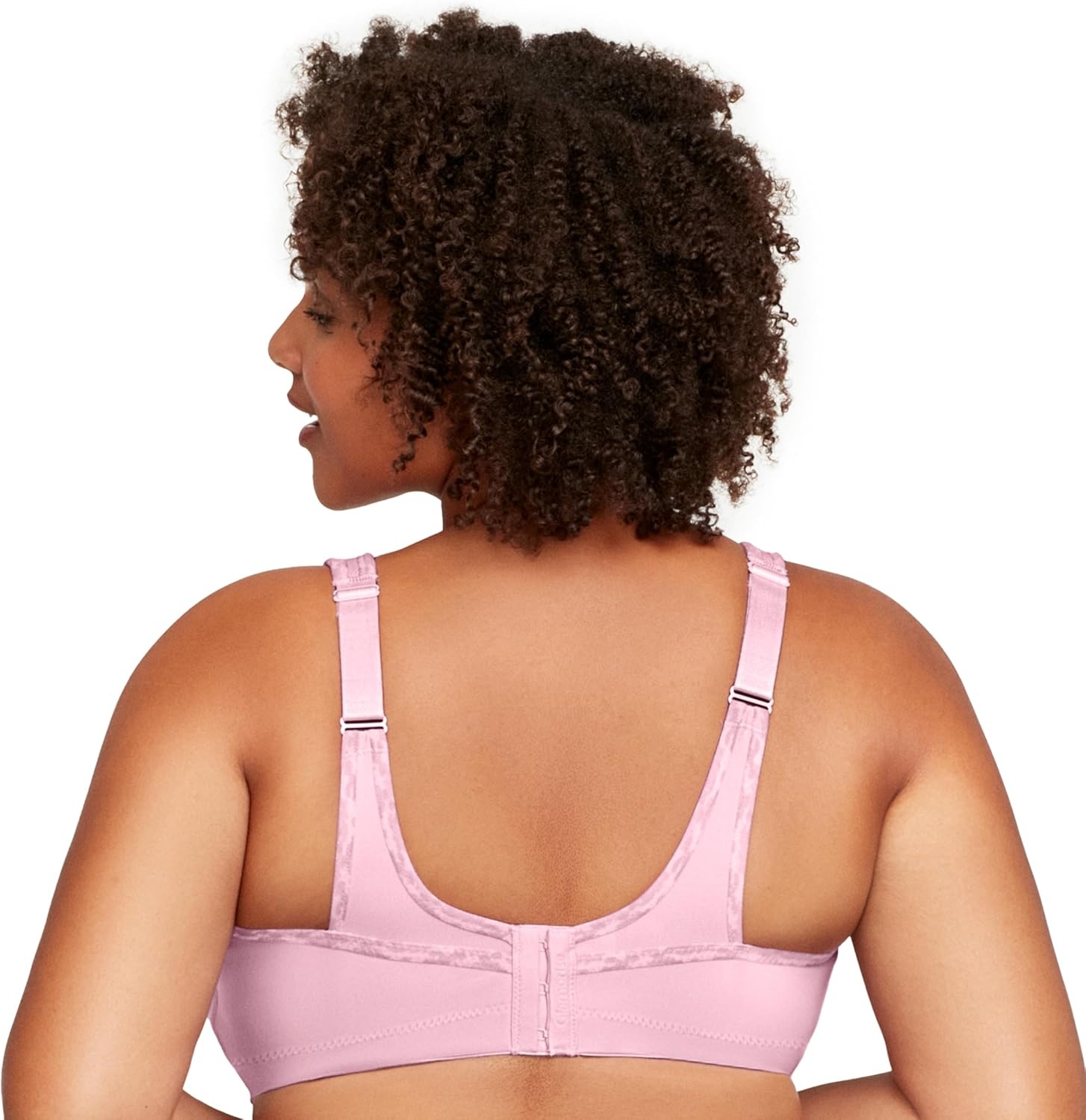 image:imageFull Figure Plus Size NoBounce Camisole Sports Bra Wirefree 1066Parfait Pink