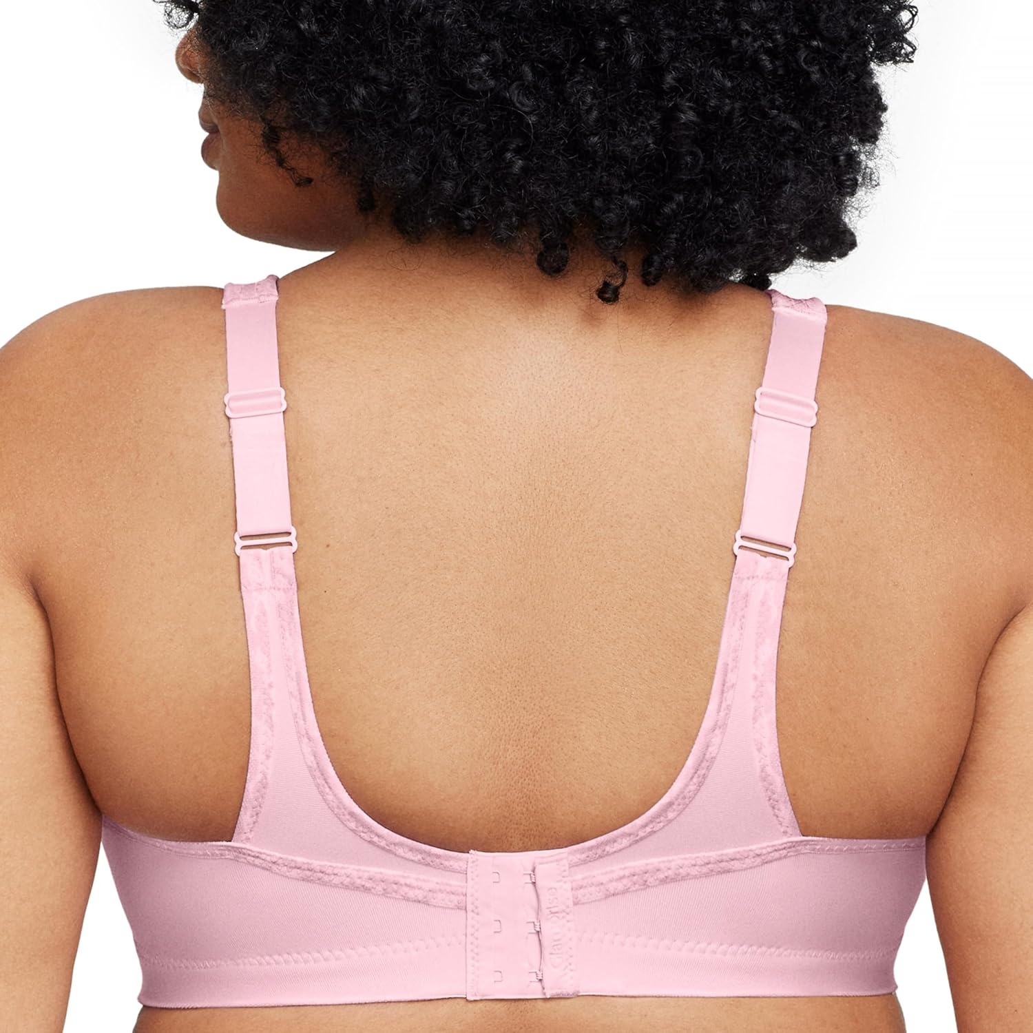 image:imageFull Figure Plus Size NoBounce Camisole Sports Bra Wirefree 1066Parfait Pink