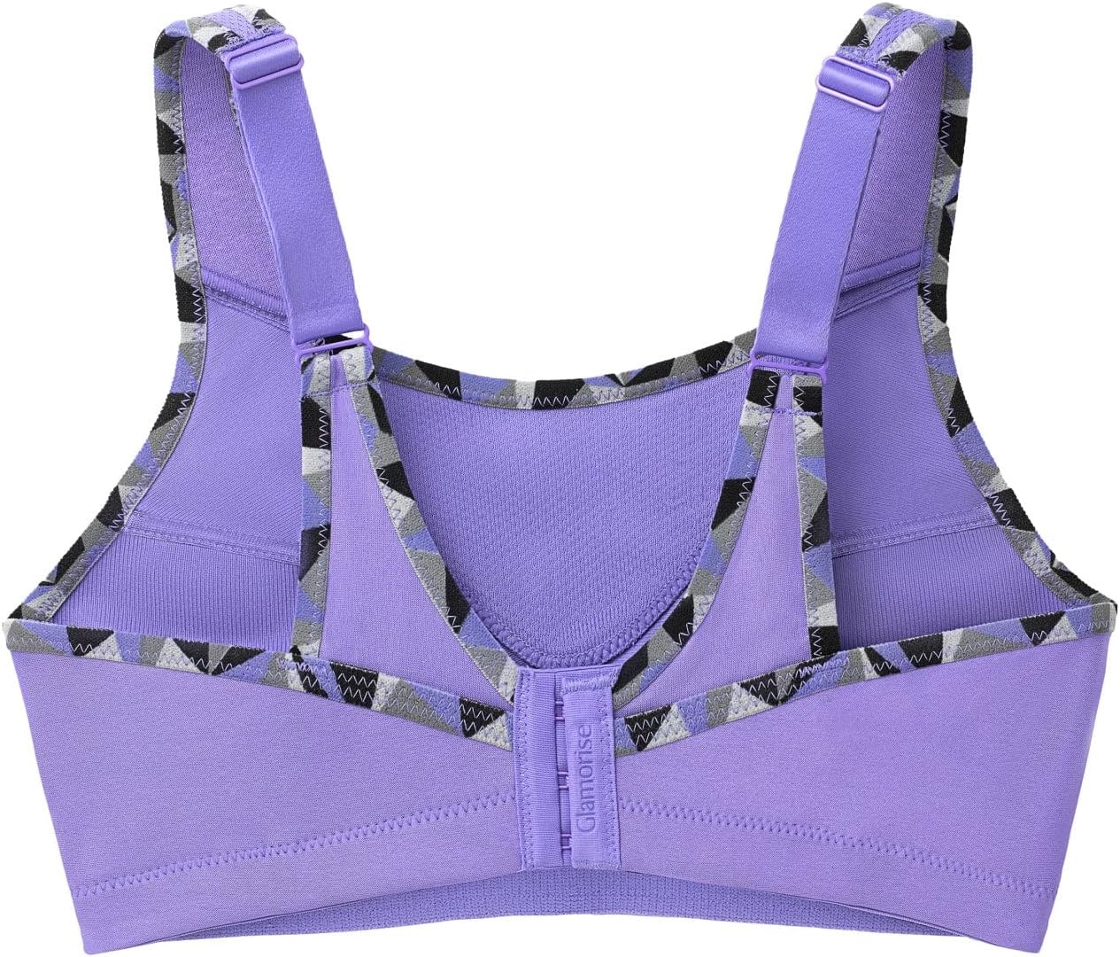image:imageFull Figure Plus Size NoBounce Camisole Sports Bra Wirefree 1066Purple