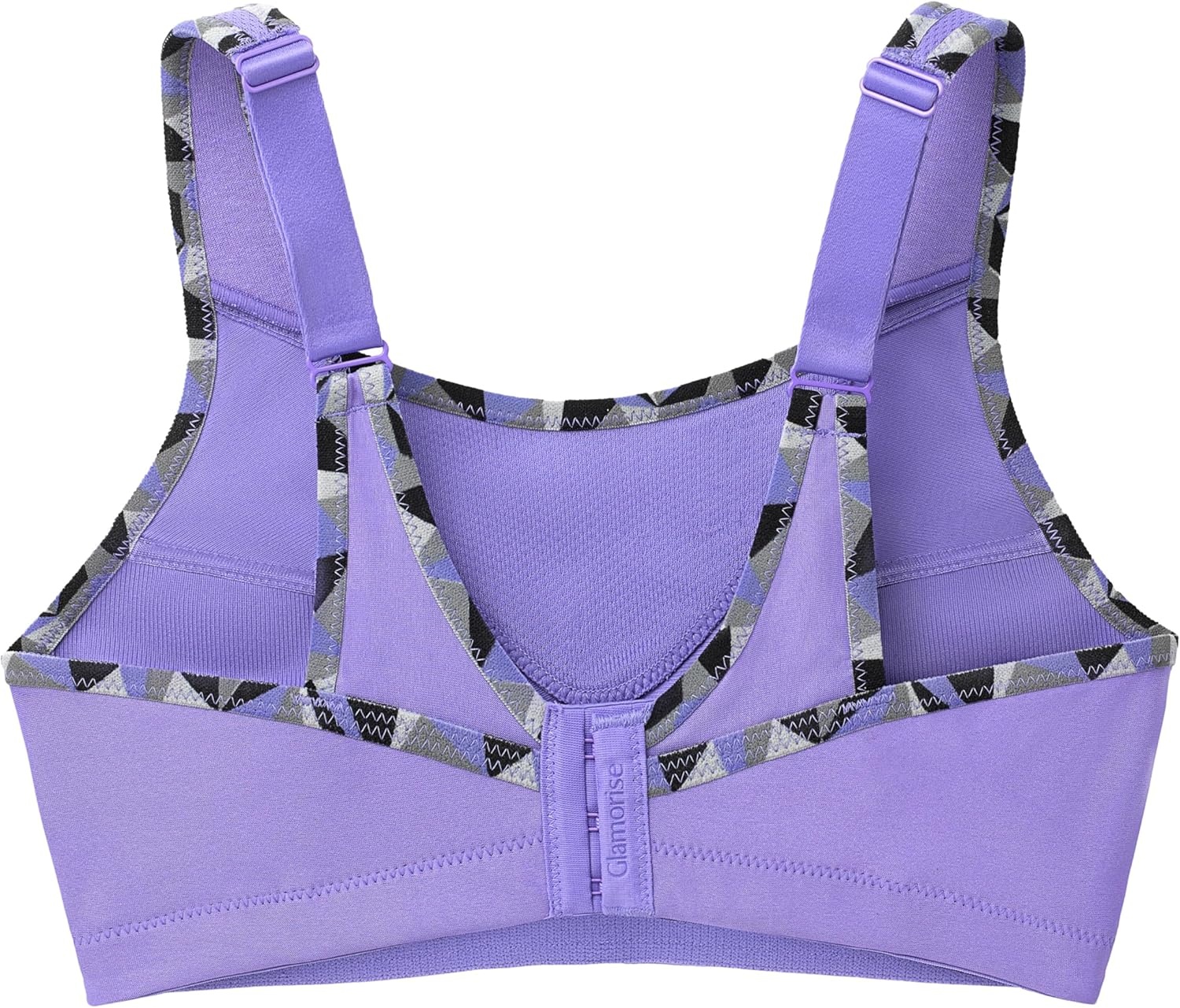 image:imageFull Figure Plus Size NoBounce Camisole Sports Bra Wirefree 1066Purple