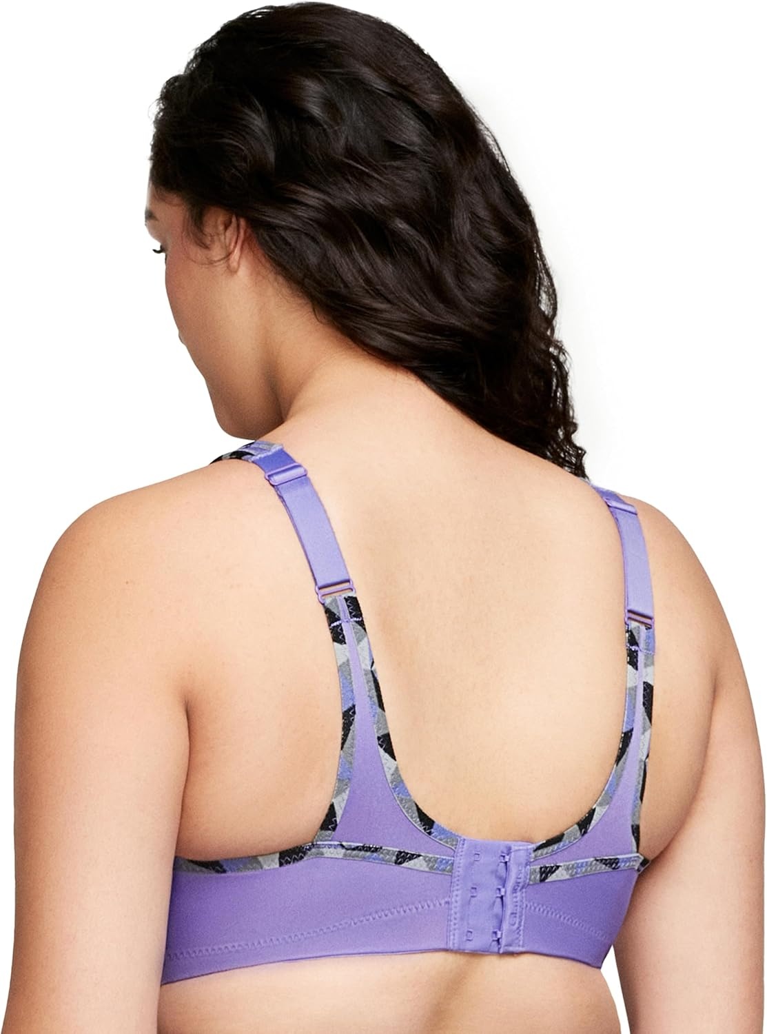 image:imageFull Figure Plus Size NoBounce Camisole Sports Bra Wirefree 1066Purple