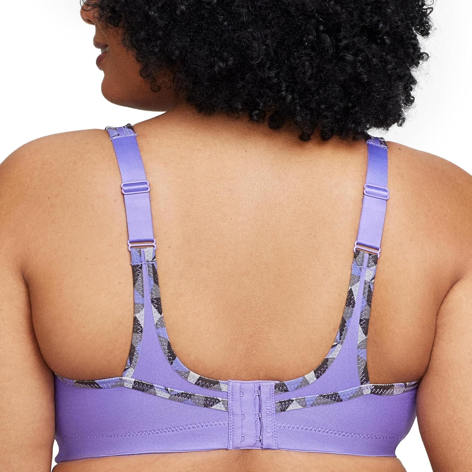 image:imageFull Figure Plus Size NoBounce Camisole Sports Bra Wirefree 1066Purple