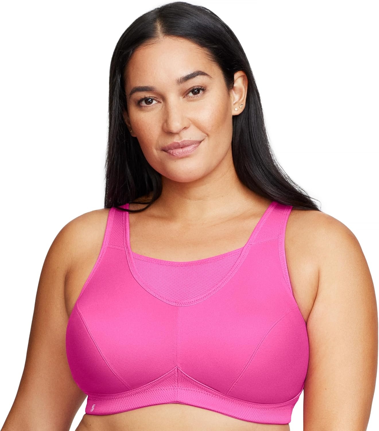 image:imageFull Figure Plus Size NoBounce Camisole Sports Bra Wirefree 1066Rose Violet
