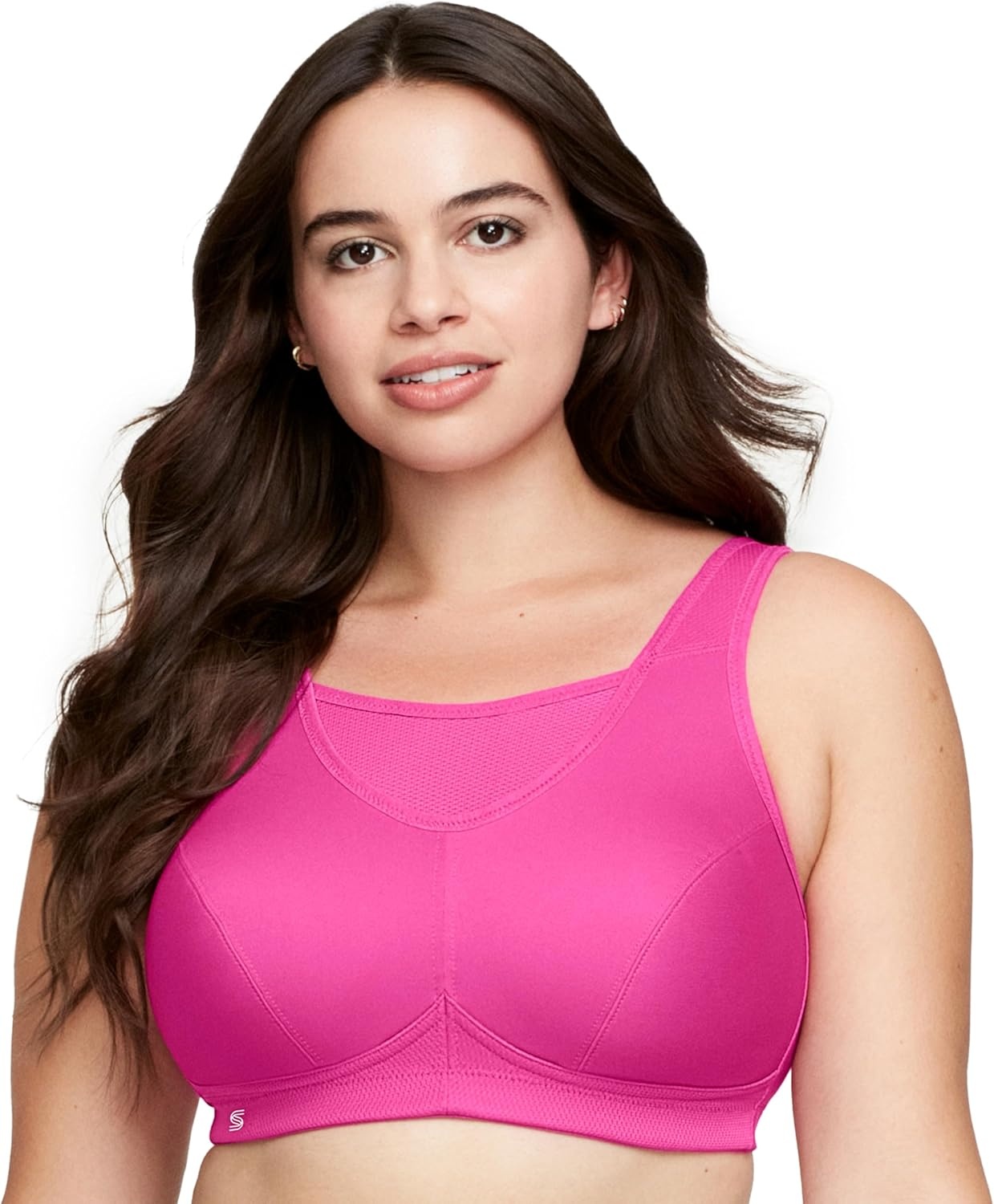 image:imageFull Figure Plus Size NoBounce Camisole Sports Bra Wirefree 1066Rose Violet