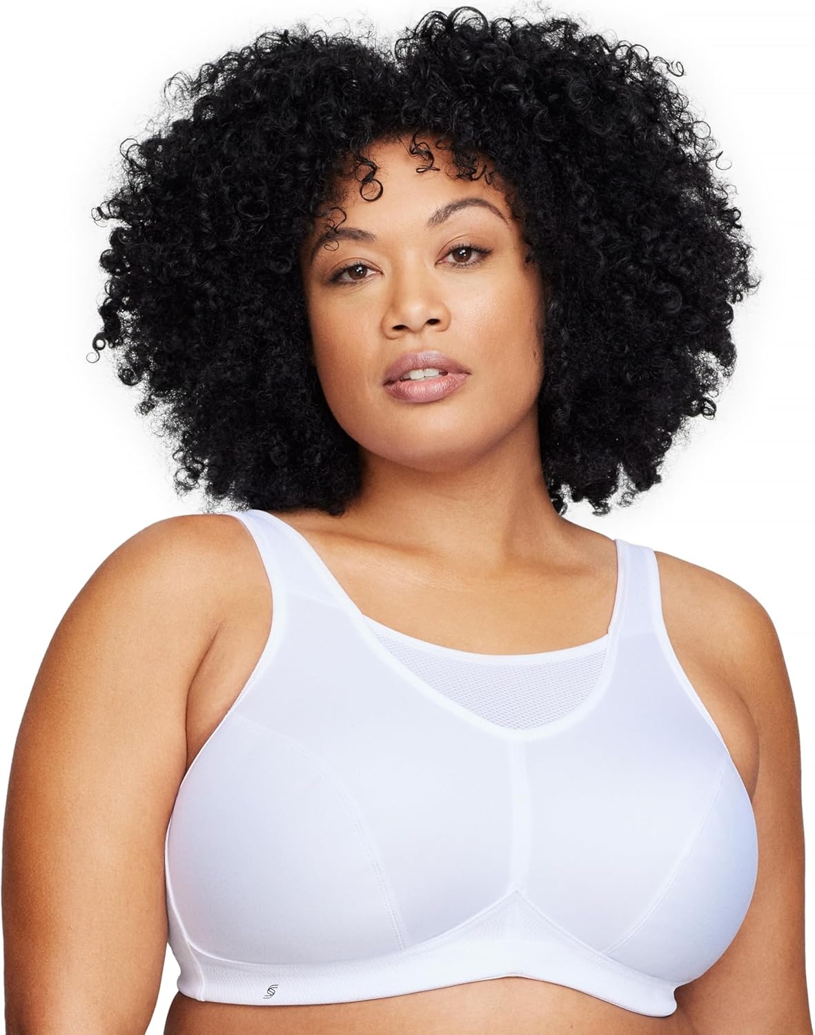 image:imageFull Figure Plus Size NoBounce Camisole Sports Bra Wirefree 1066White