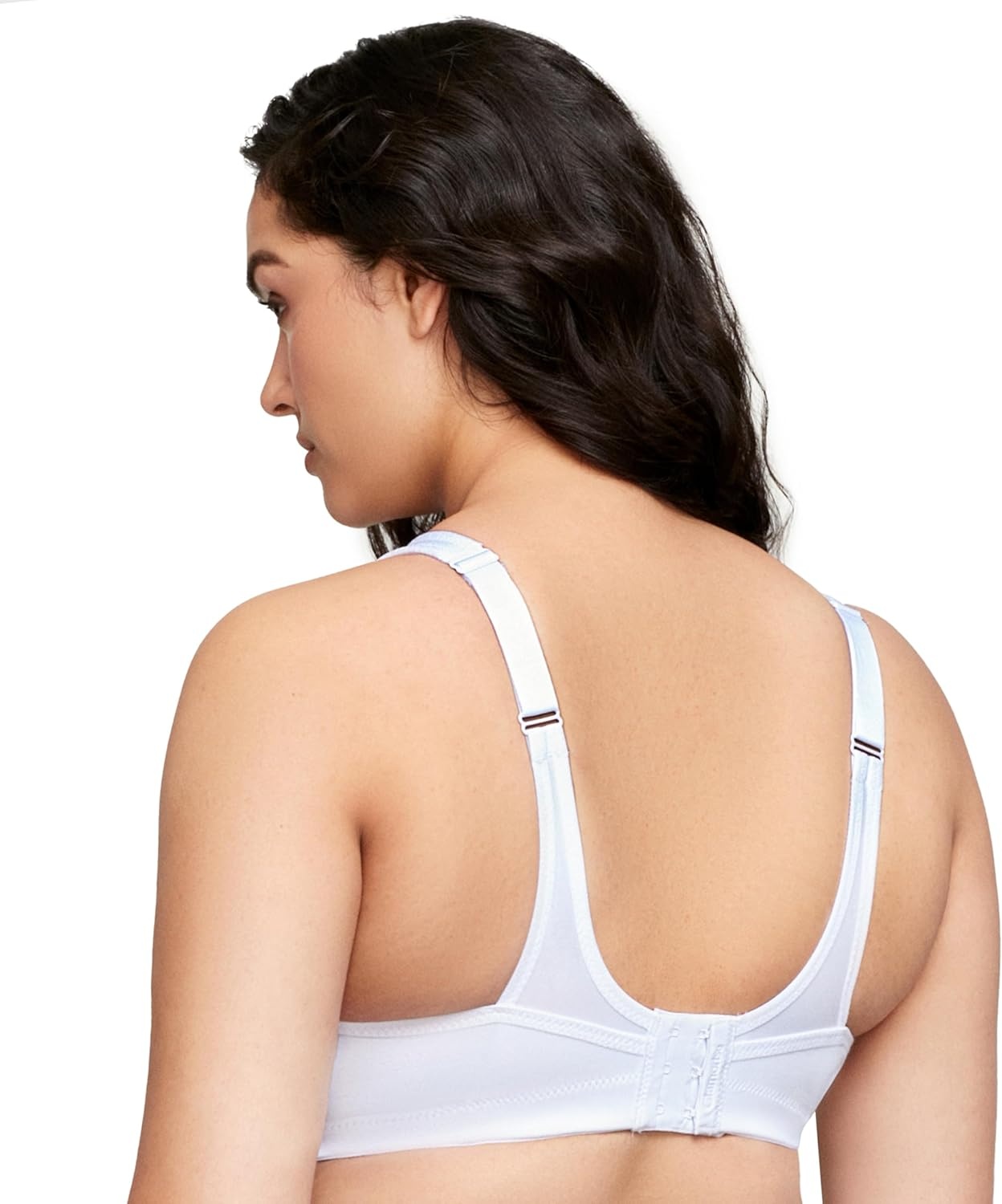 image:imageFull Figure Plus Size NoBounce Camisole Sports Bra Wirefree 1066White