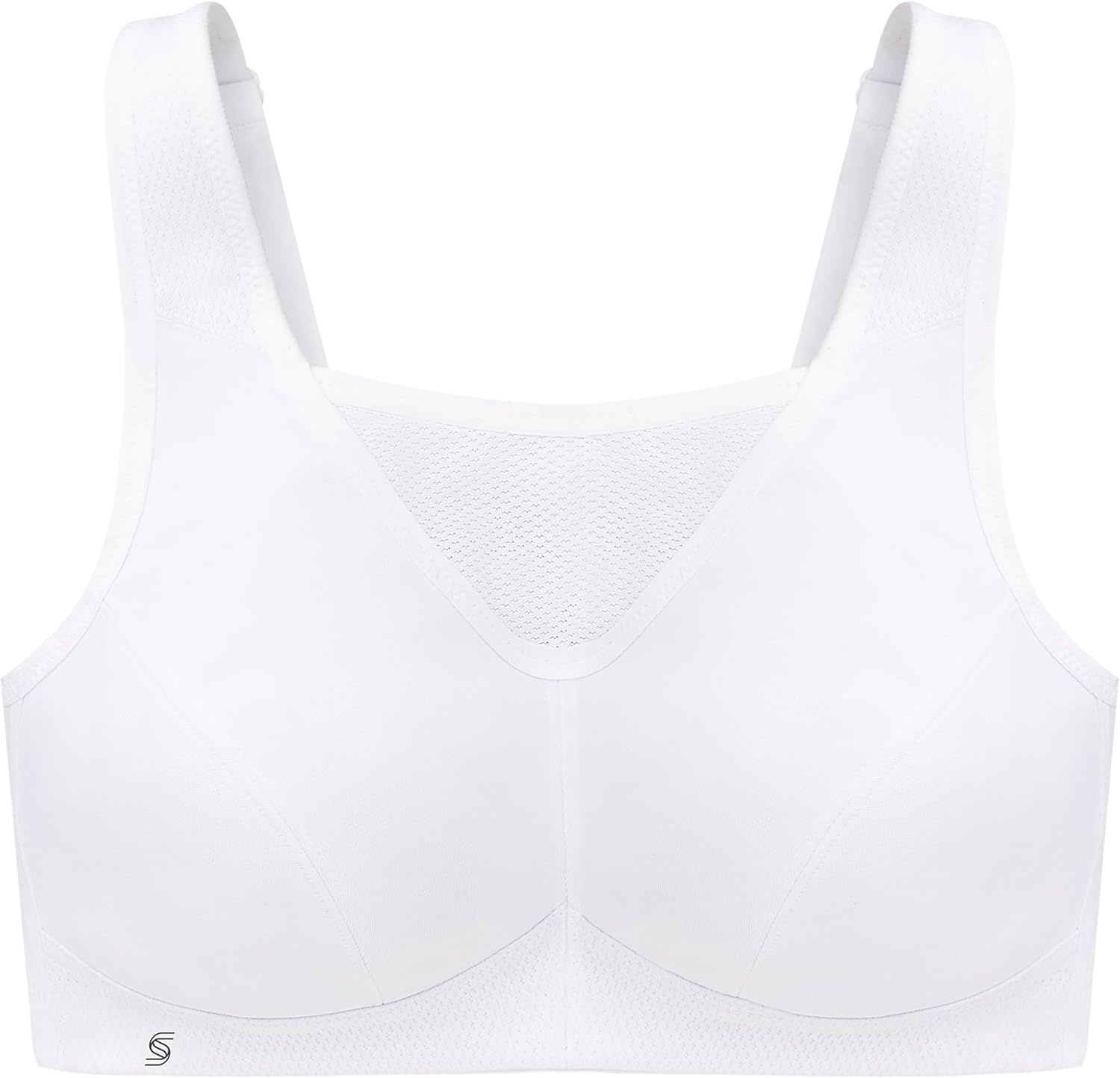 image:imageFull Figure Plus Size NoBounce Camisole Sports Bra Wirefree 1066White