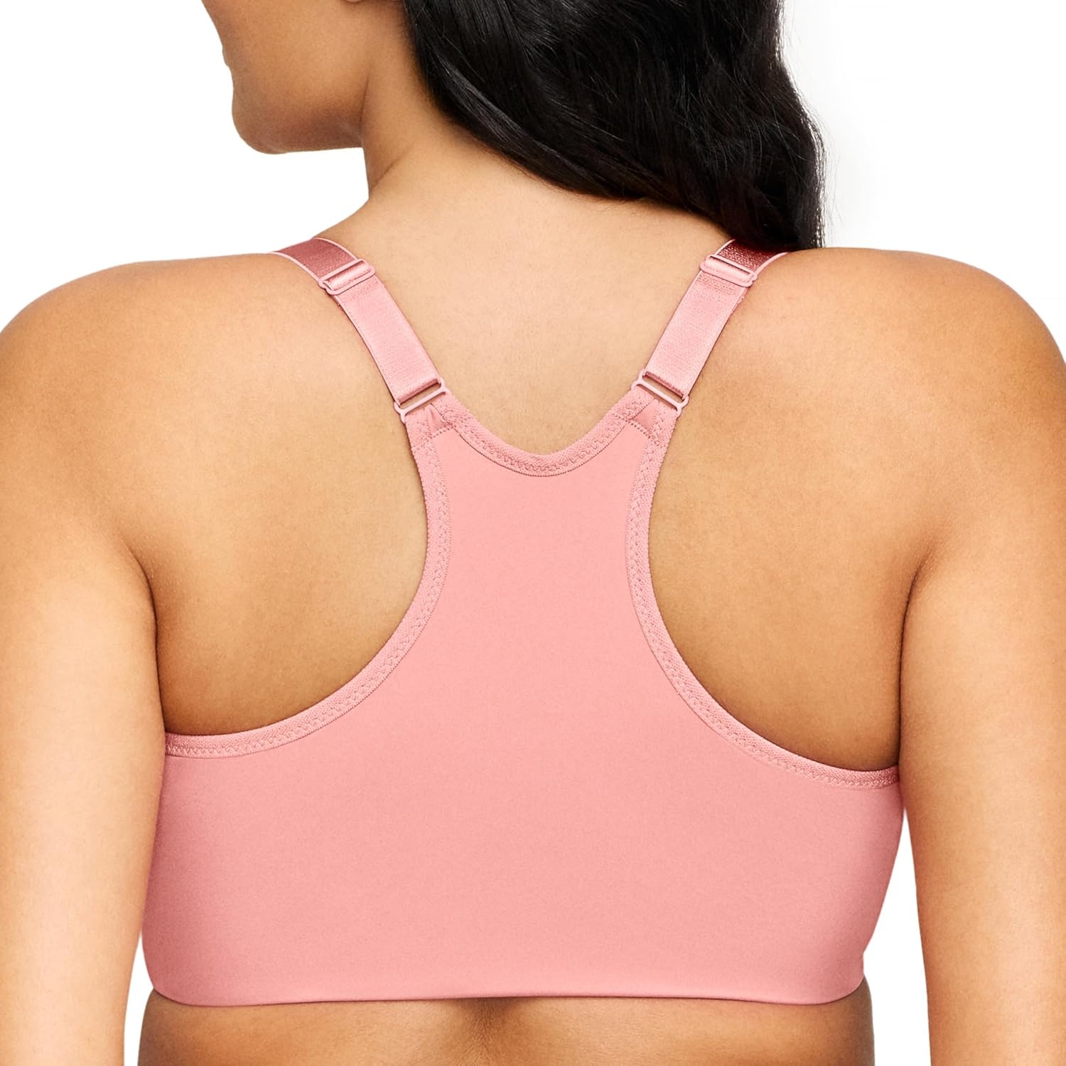 image:imageGlamorise Full Figure Plus Size FrontClosure Smoothing Wonderwire Bra Underwire 1247Apricot