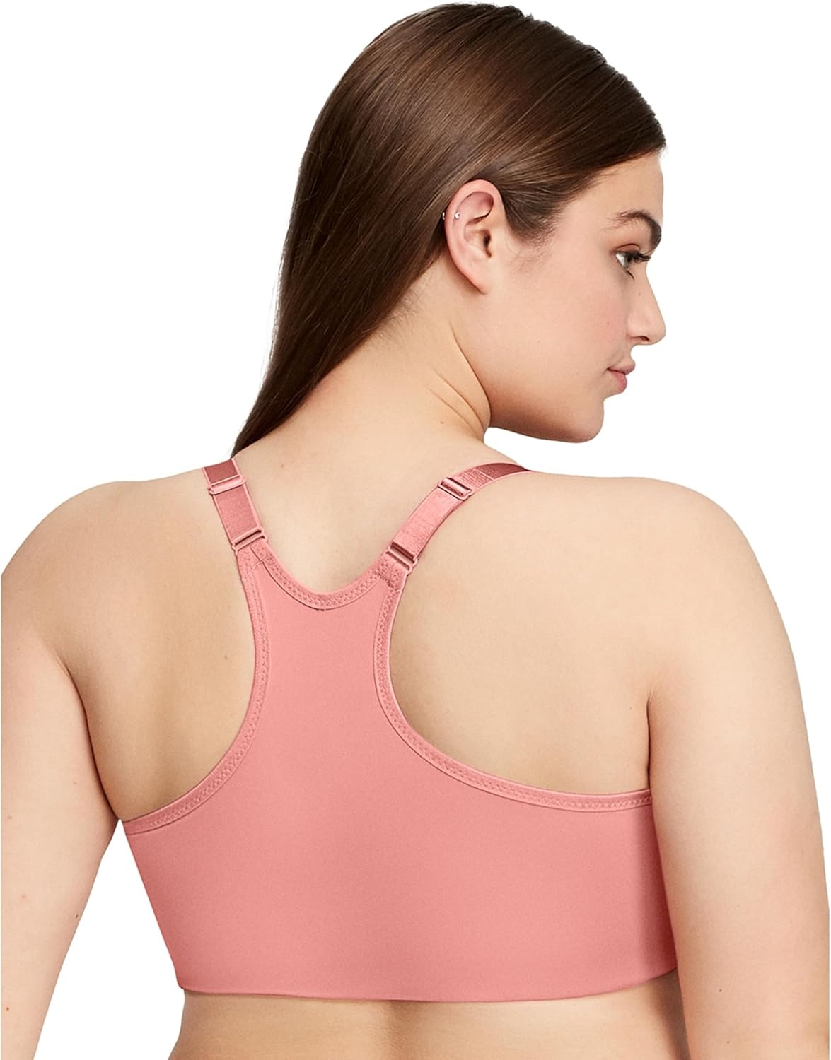 image:imageGlamorise Full Figure Plus Size FrontClosure Smoothing Wonderwire Bra Underwire 1247Apricot