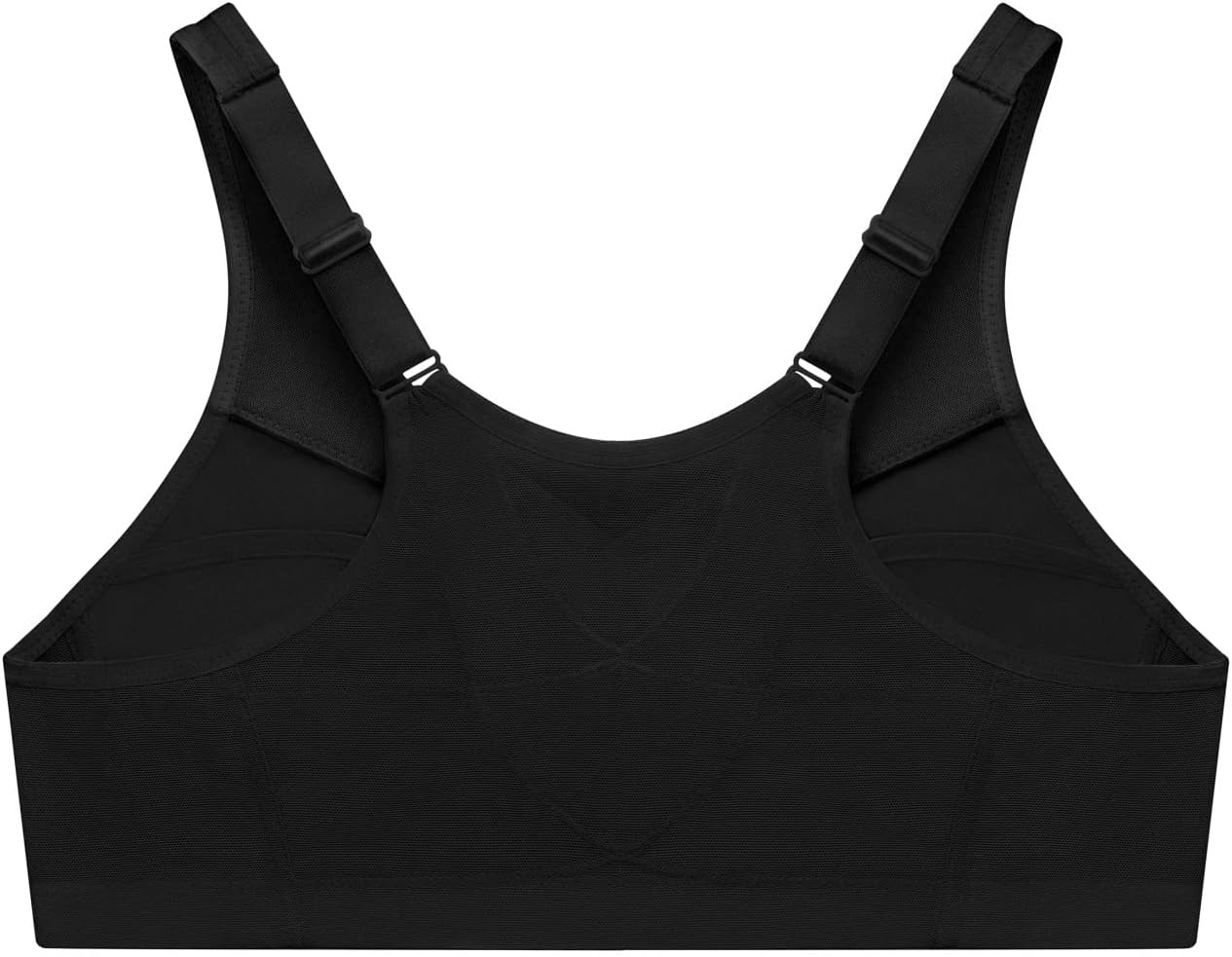 image:imageGlamorise Full Figure Plus Size MagicLift FrontClosure Posture Back Bra Wirefree 1265Black