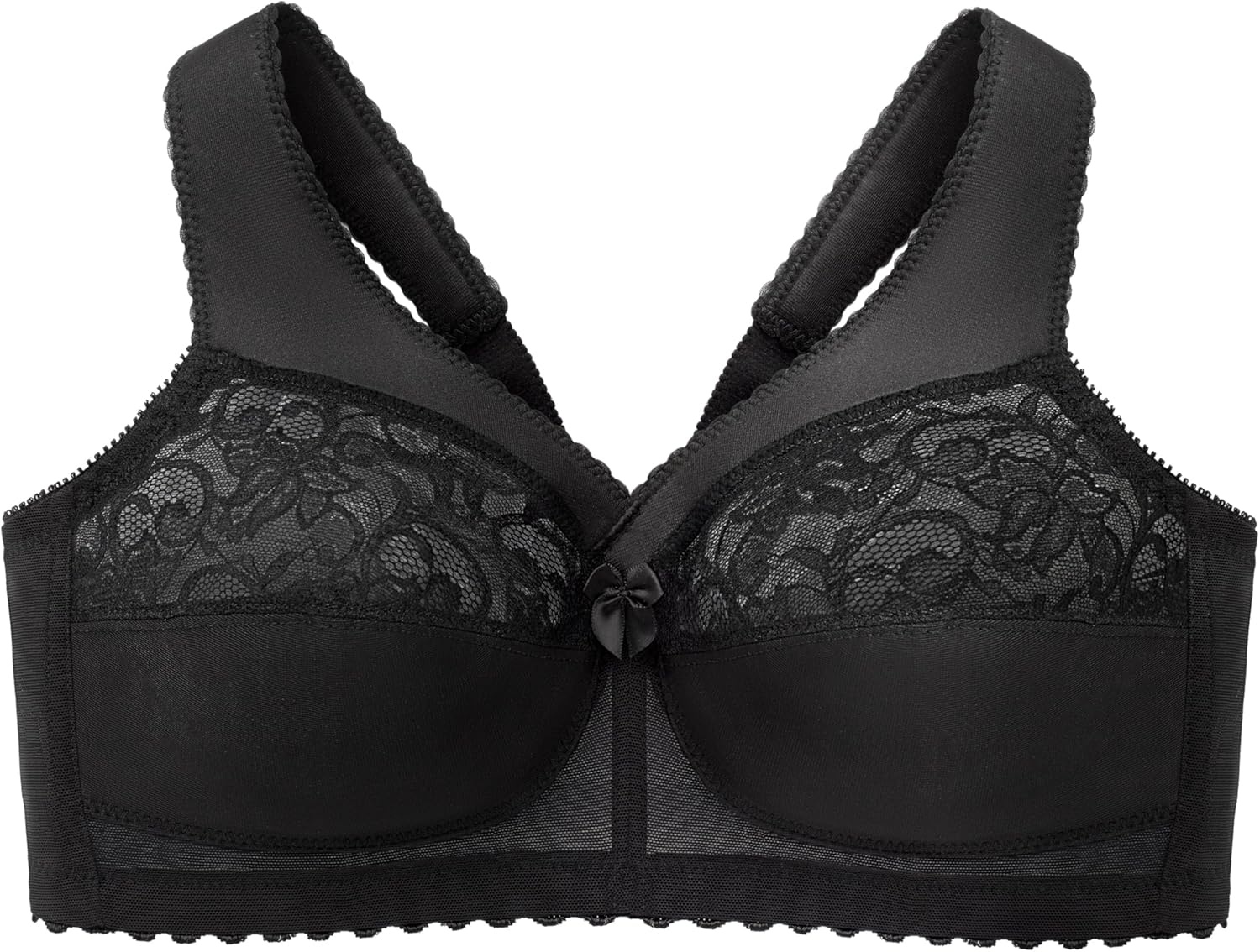 image:imageGlamorise Full Figure Plus Size MagicLift Original Support Bra Wirefree 1000Black