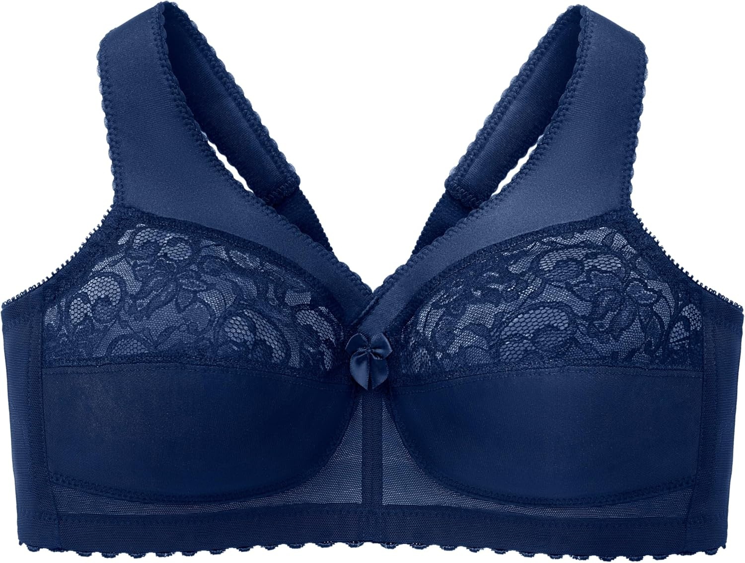 image:imageGlamorise Full Figure Plus Size MagicLift Original Support Bra Wirefree 1000Blue