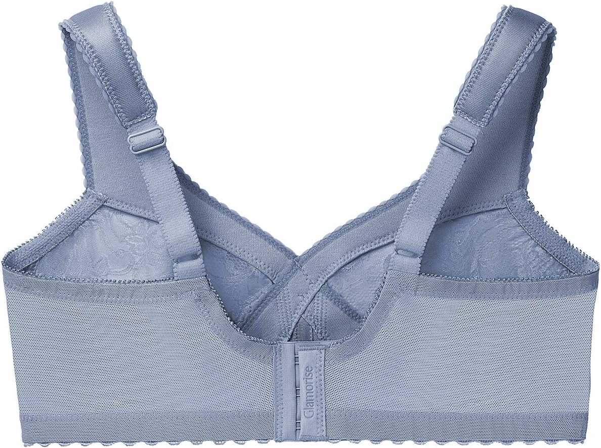 image:imageGlamorise Full Figure Plus Size MagicLift Original Support Bra Wirefree 1000Blue Ice