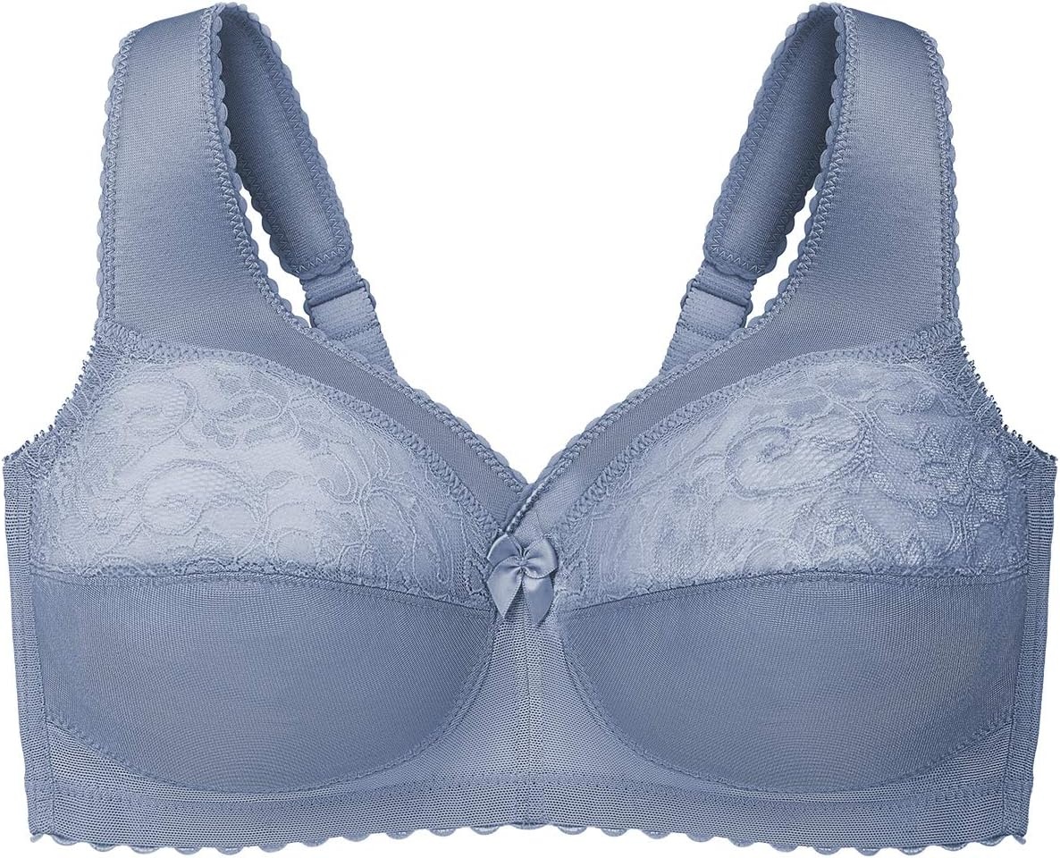 image:imageGlamorise Full Figure Plus Size MagicLift Original Support Bra Wirefree 1000Blue Ice