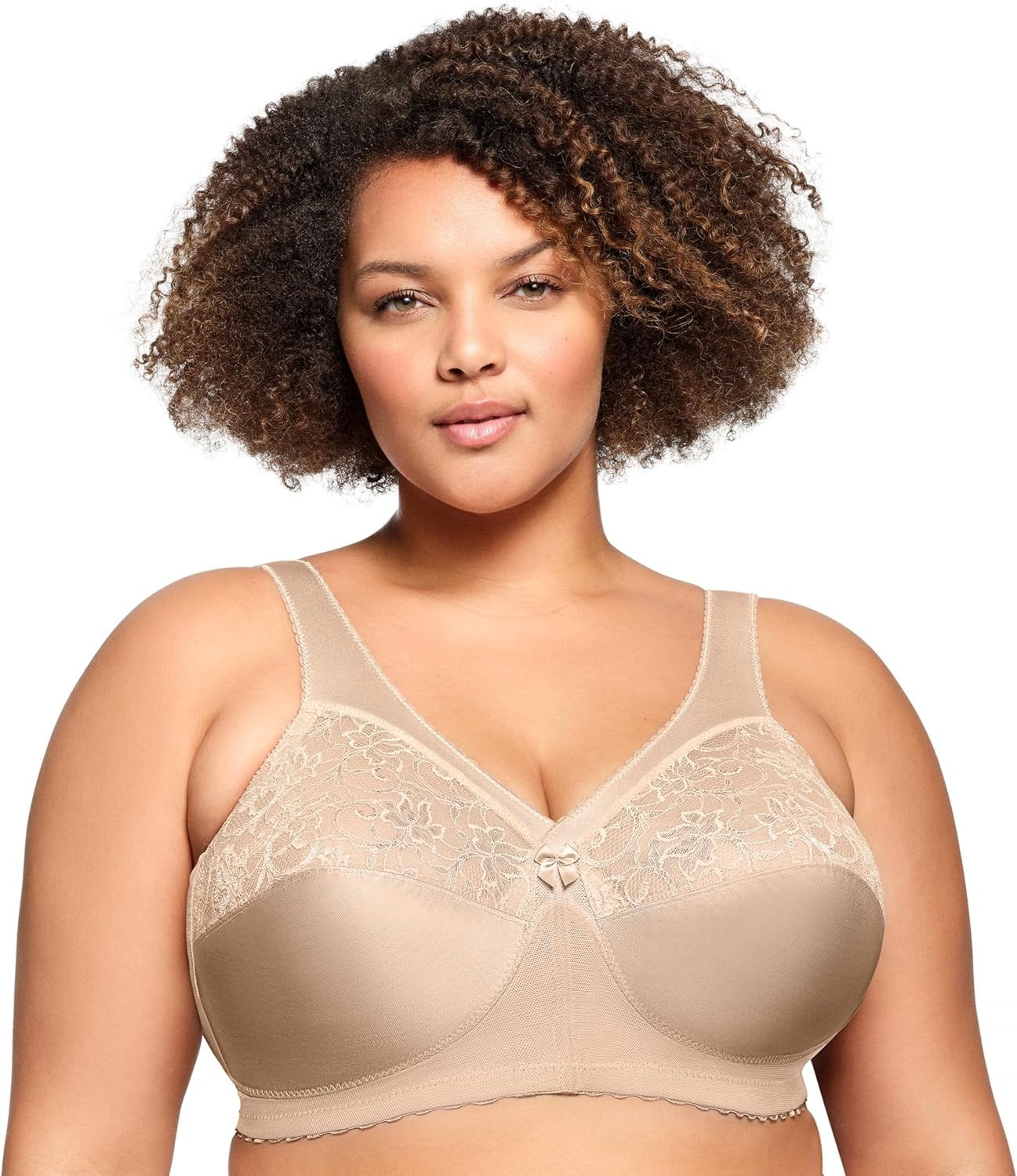 image:imageGlamorise Full Figure Plus Size MagicLift Original Support Bra Wirefree 1000Blush