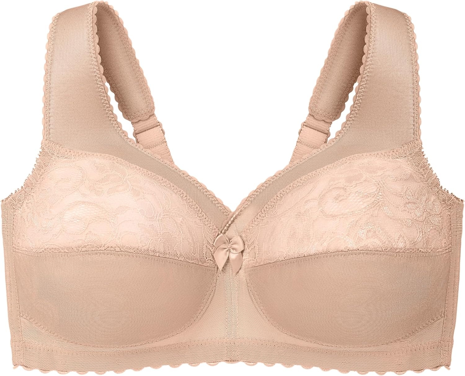 image:imageGlamorise Full Figure Plus Size MagicLift Original Support Bra Wirefree 1000Blush