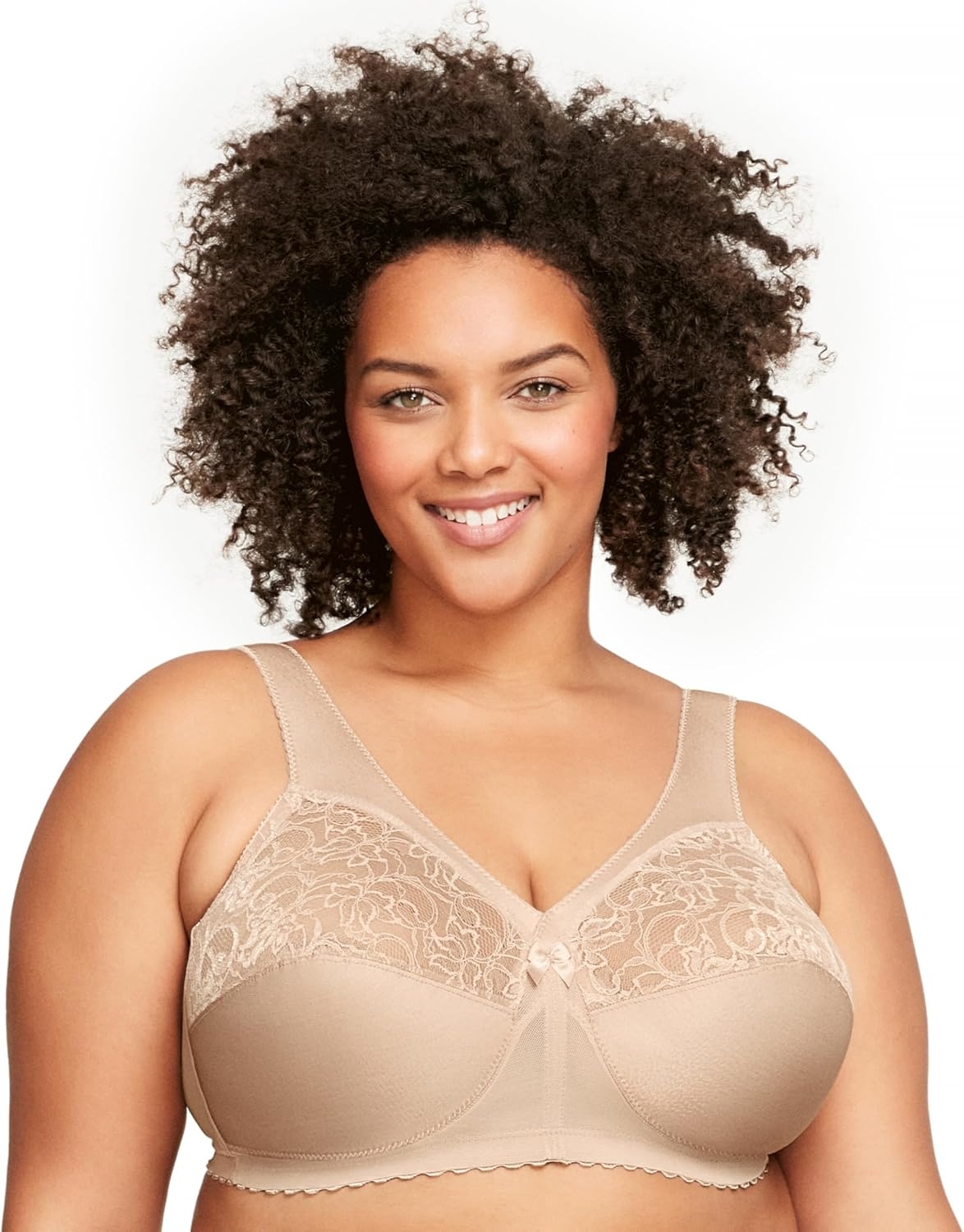 image:imageGlamorise Full Figure Plus Size MagicLift Original Support Bra Wirefree 1000Blush