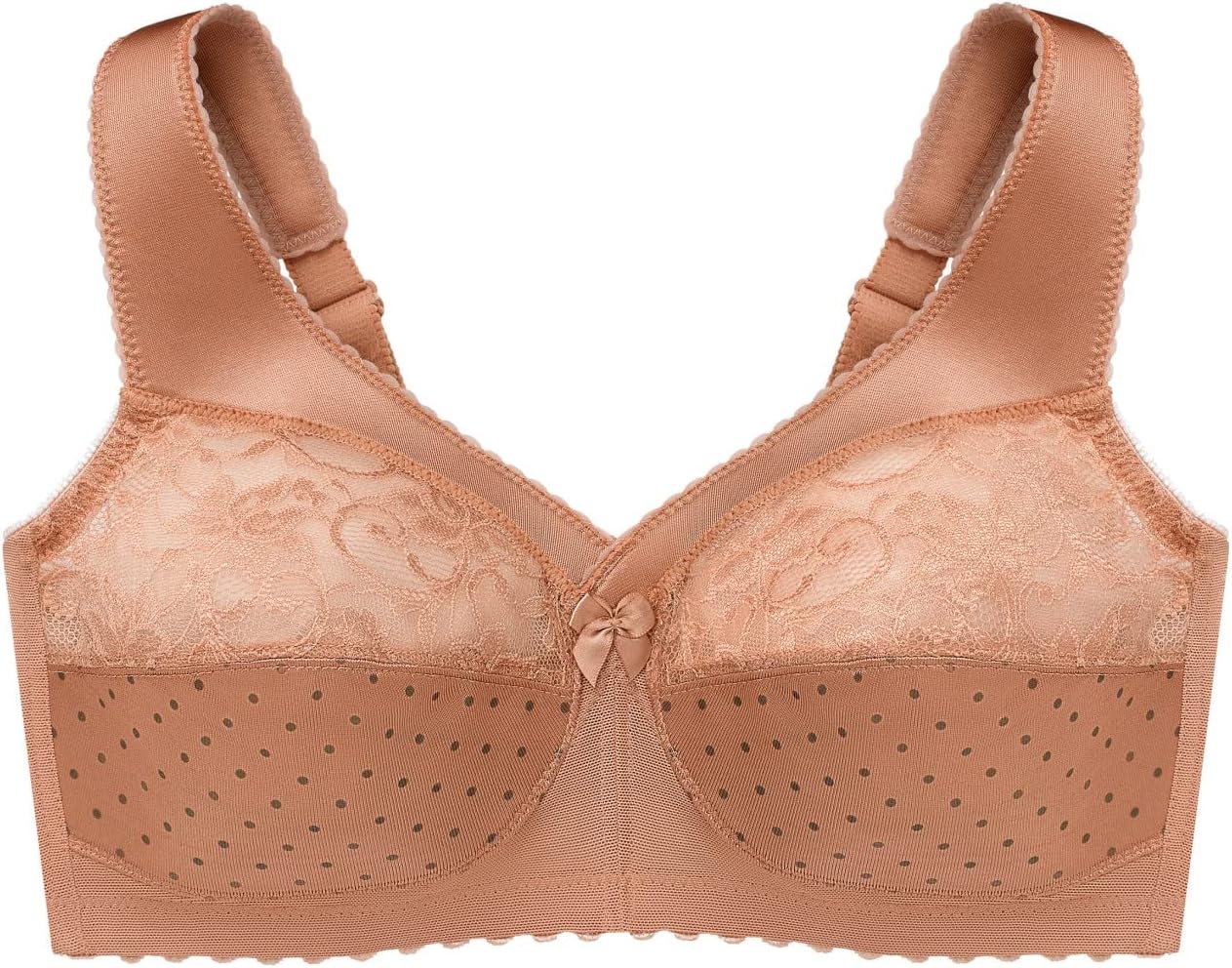 image:imageGlamorise Full Figure Plus Size MagicLift Original Support Bra Wirefree 1000Cappuccino