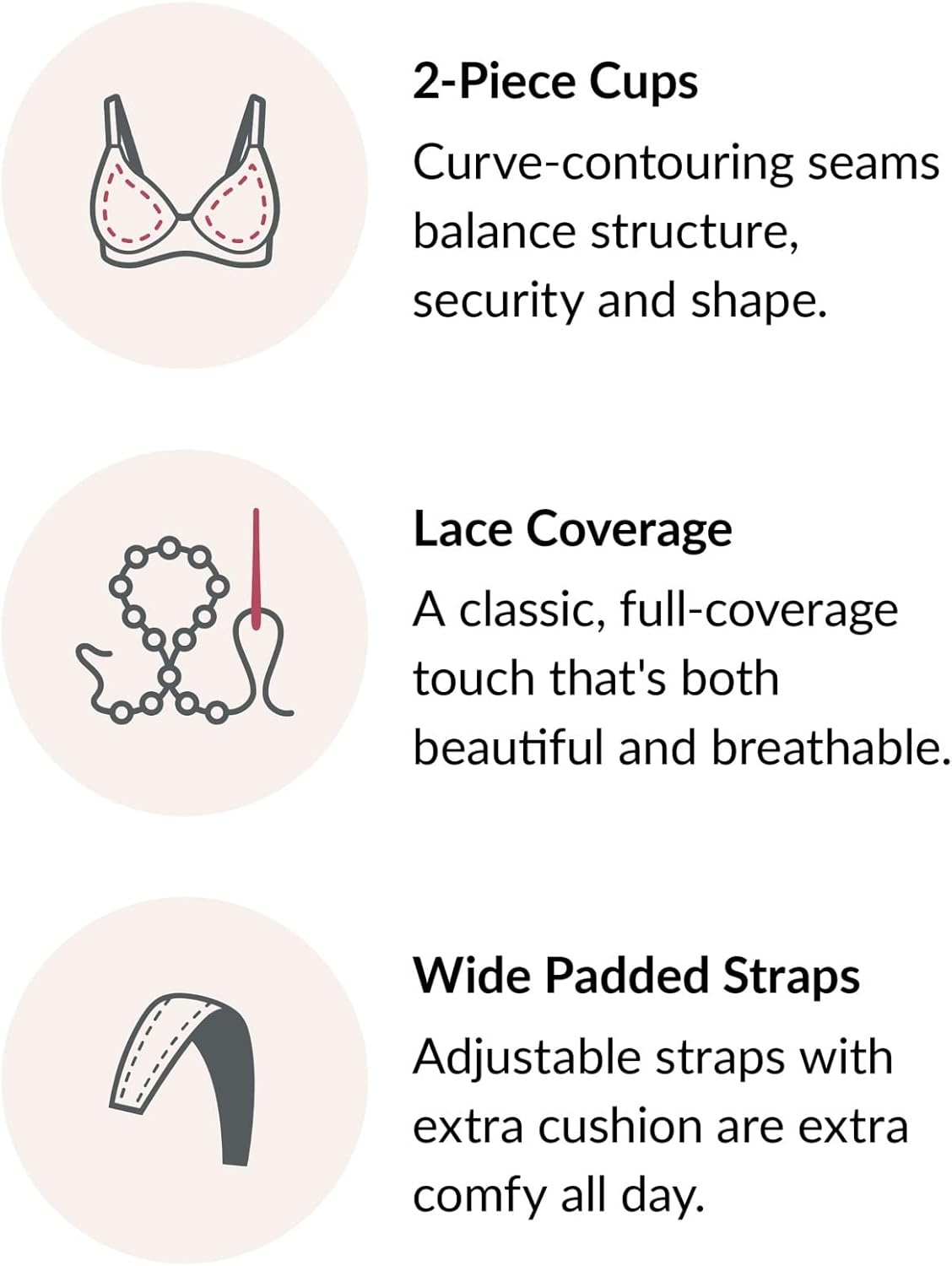 image:imageGlamorise Full Figure Plus Size MagicLift Original Support Bra Wirefree 1000Cappuccino