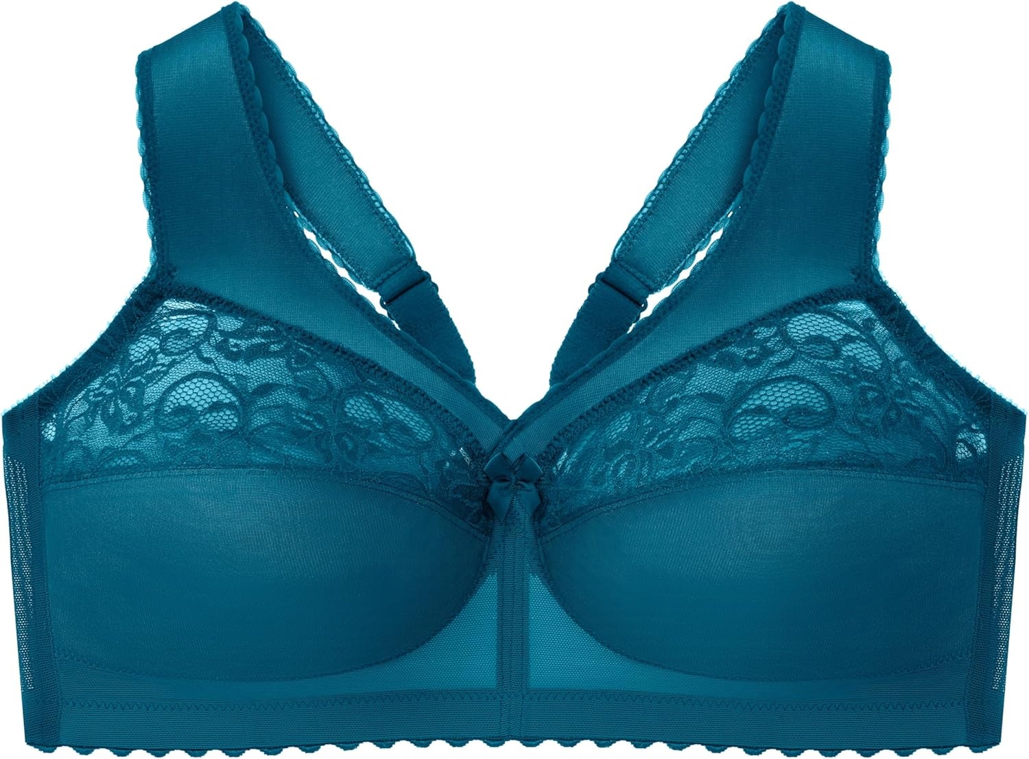 image:imageGlamorise Full Figure Plus Size MagicLift Original Support Bra Wirefree 1000Dark Teal