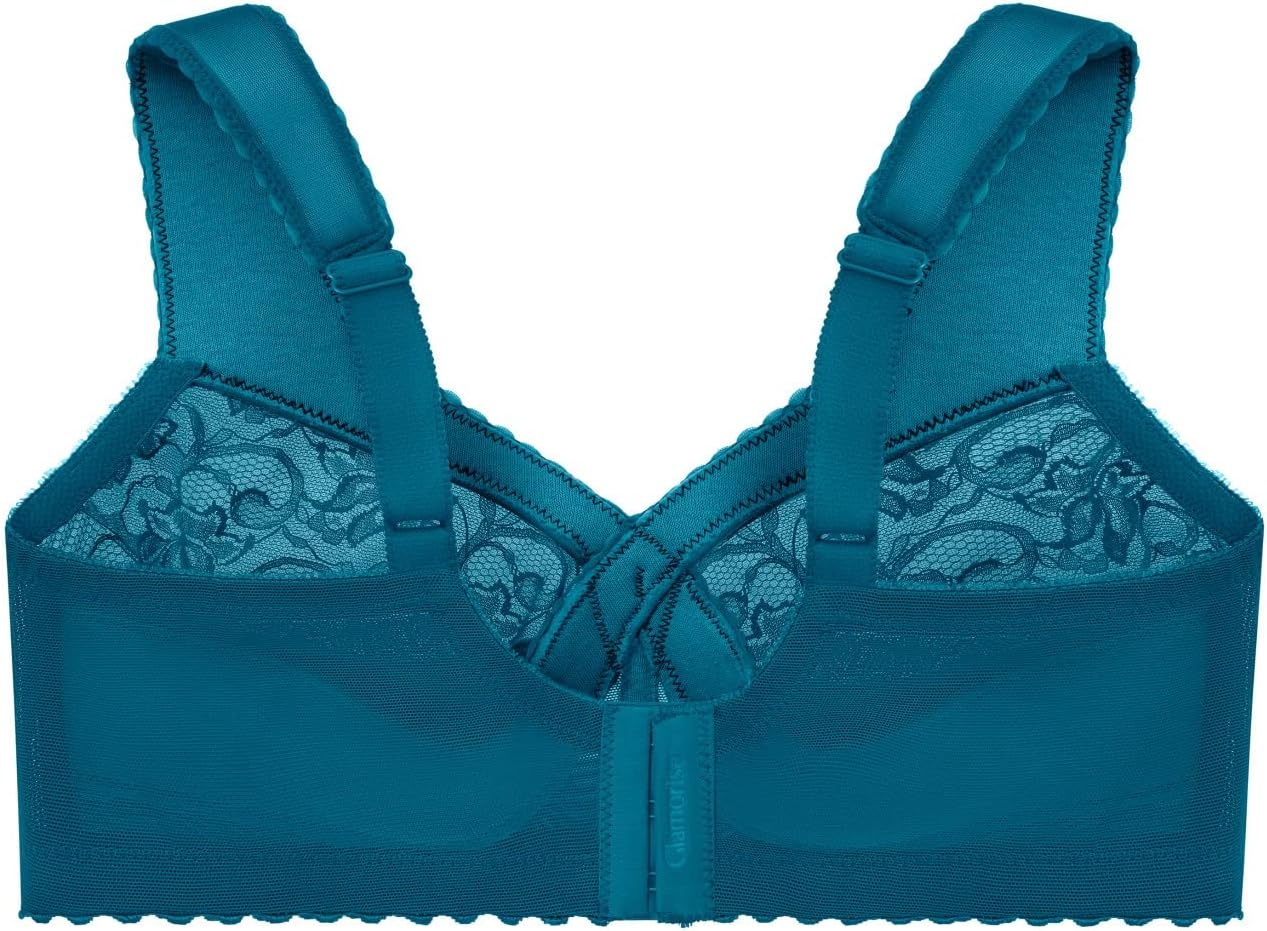 image:imageGlamorise Full Figure Plus Size MagicLift Original Support Bra Wirefree 1000Dark Teal