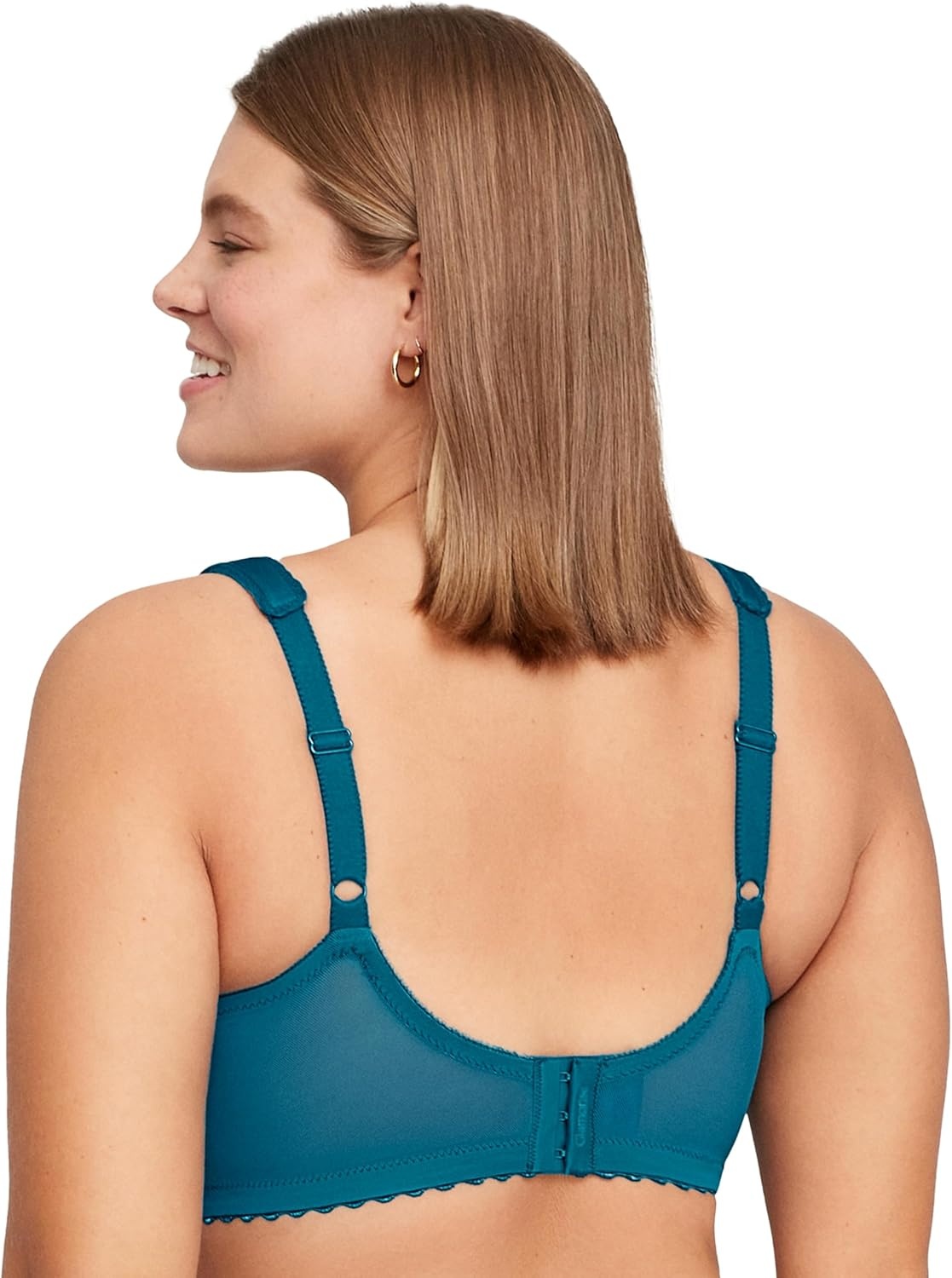 image:imageGlamorise Full Figure Plus Size MagicLift Original Support Bra Wirefree 1000Dark Teal