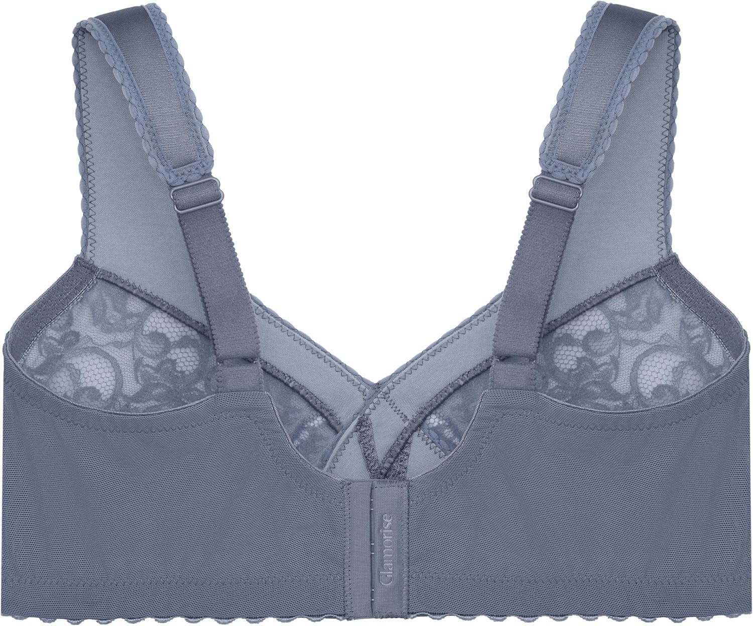 image:imageGlamorise Full Figure Plus Size MagicLift Original Support Bra Wirefree 1000Folkstone Gray