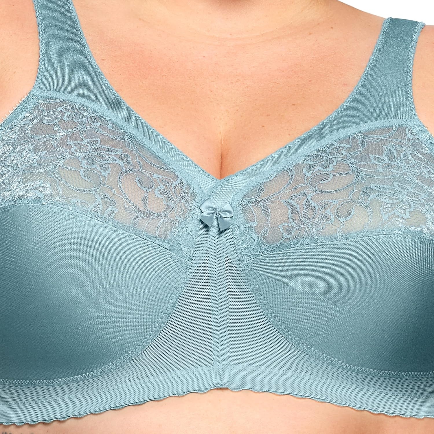 image:imageGlamorise Full Figure Plus Size MagicLift Original Support Bra Wirefree 1000Glacier