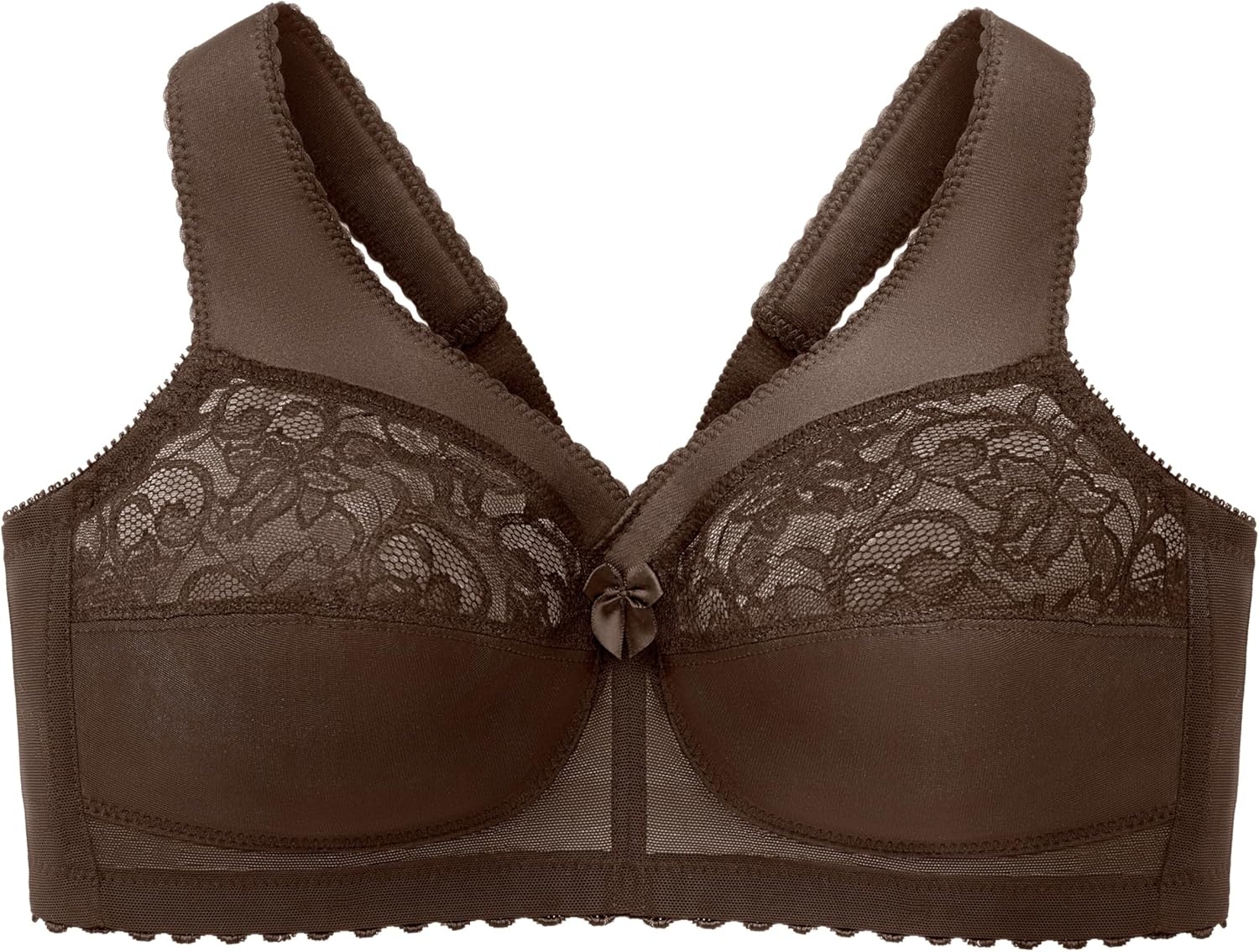 image:imageGlamorise Full Figure Plus Size MagicLift Original Support Bra Wirefree 1000Mocha