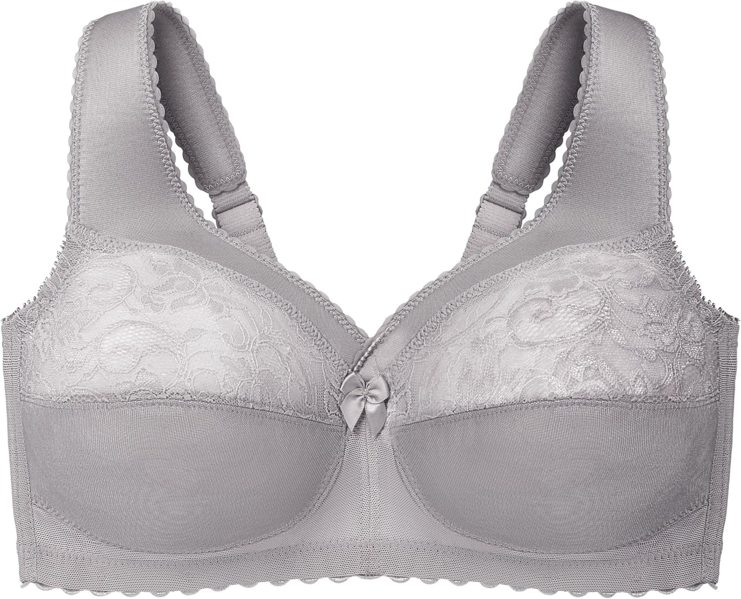 image:imageGlamorise Full Figure Plus Size MagicLift Original Support Bra Wirefree 1000Soft Gray