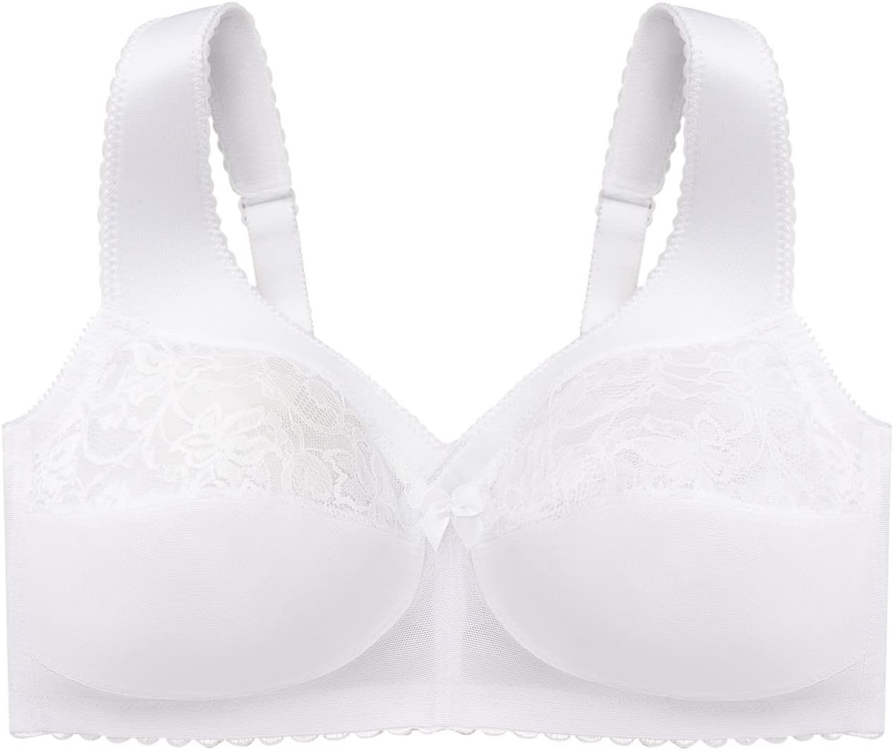 image:imageGlamorise Full Figure Plus Size MagicLift Original Support Bra Wirefree 1000White