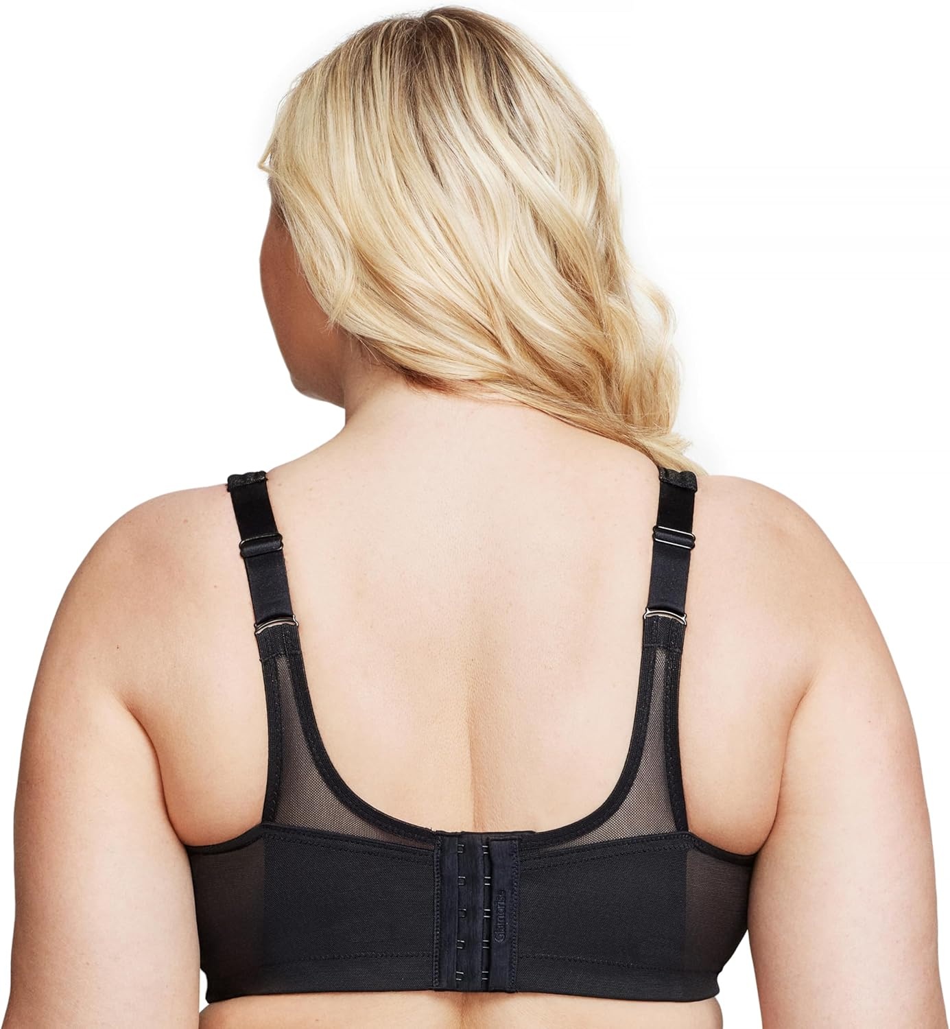 image:imageGlamorise Full Figure Plus Size MagicLift Seamless Sports Bra Wirefree 1006Black