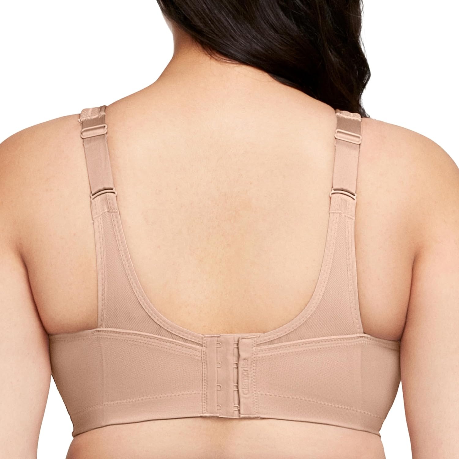 image:imageGlamorise Full Figure Plus Size MagicLift Seamless Sports Bra Wirefree 1006Caf
