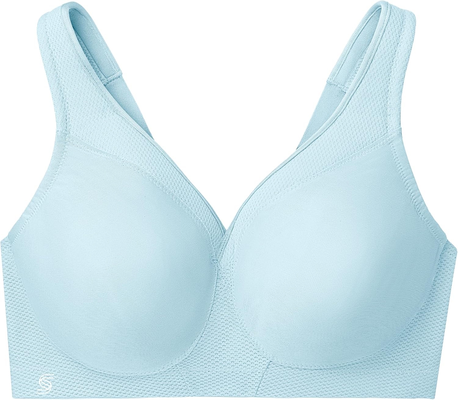 image:imageGlamorise Full Figure Plus Size MagicLift Seamless Sports Bra Wirefree 1006Frosted Aqua