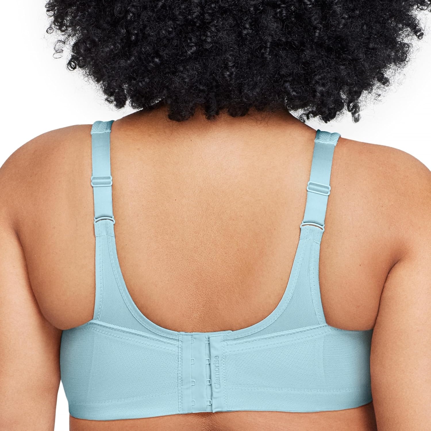 image:imageGlamorise Full Figure Plus Size MagicLift Seamless Sports Bra Wirefree 1006Frosted Aqua