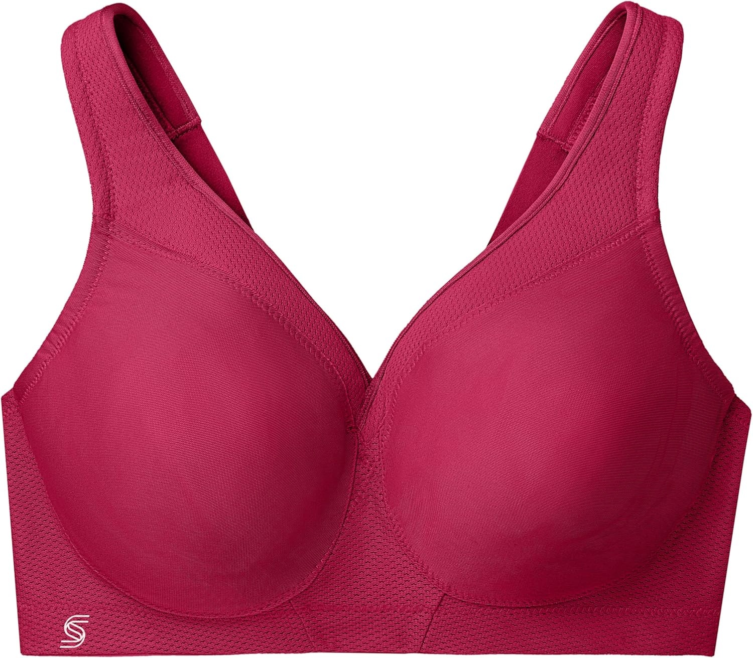 image:imageGlamorise Full Figure Plus Size MagicLift Seamless Sports Bra Wirefree 1006Ruby Red