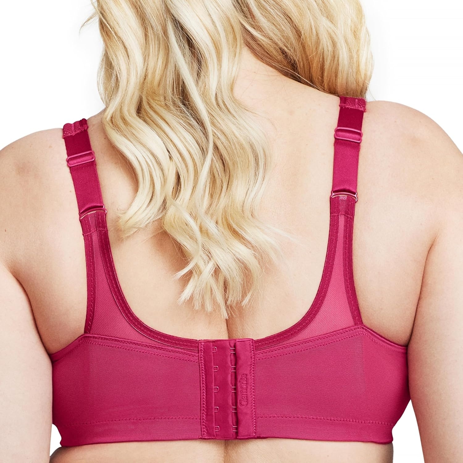 image:imageGlamorise Full Figure Plus Size MagicLift Seamless Sports Bra Wirefree 1006Ruby Red