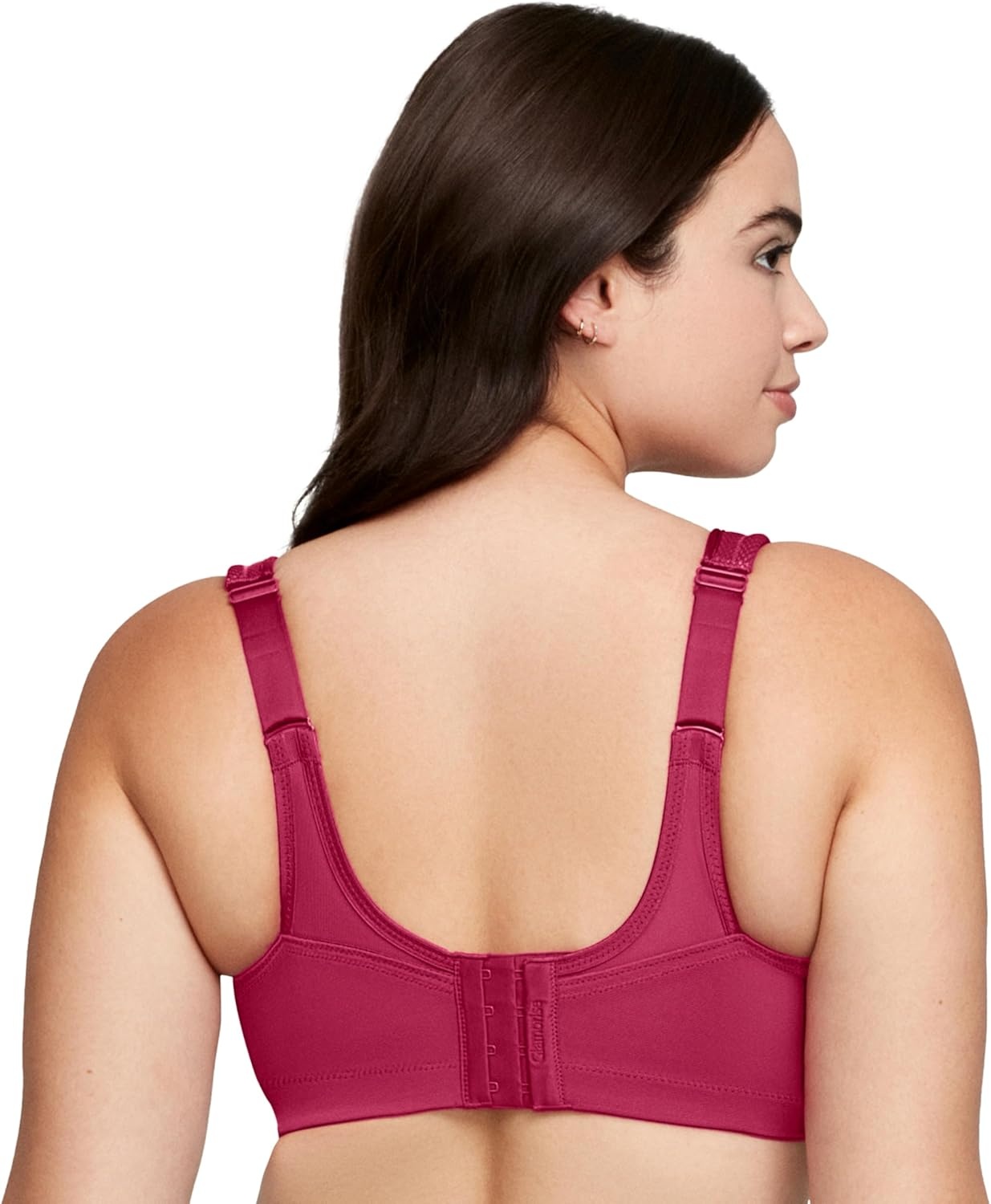 image:imageGlamorise Full Figure Plus Size MagicLift Seamless Sports Bra Wirefree 1006Ruby Red