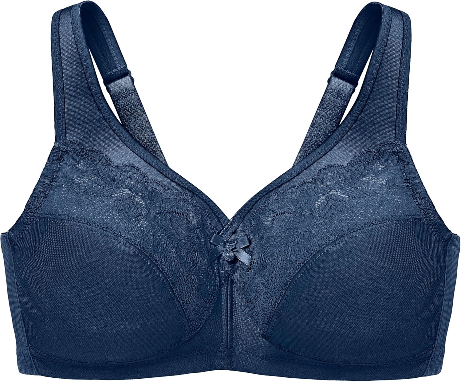 image:imageGlamorise Womens Full Figure Wirefree Minimizer Support Bra 1003Blue